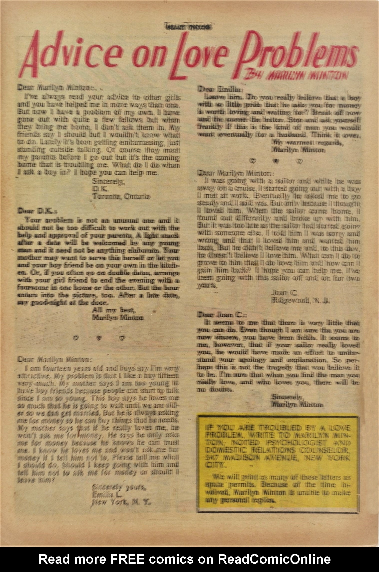 Read online Heart Throbs comic -  Issue #15 - 25