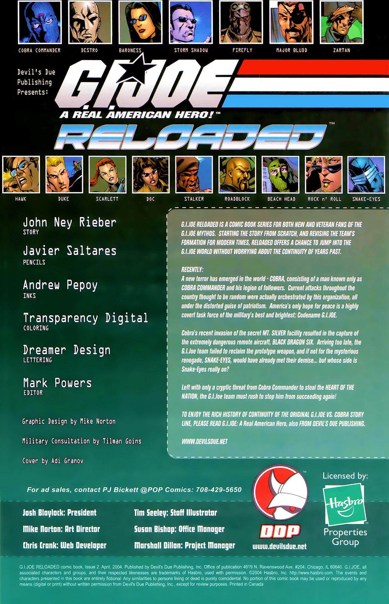 Read online G.I. Joe Reloaded comic -  Issue #2 - 2