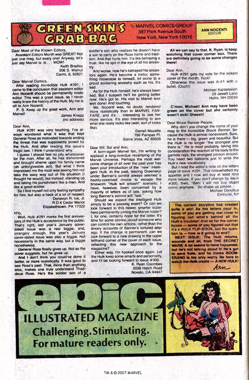 Read online The Incredible Hulk (1968) comic -  Issue #294 - 32