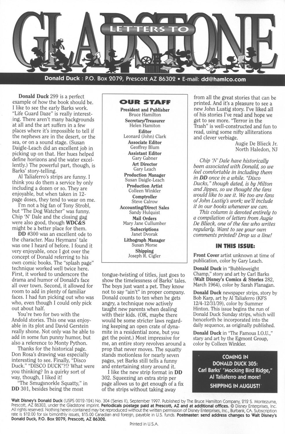 Read online Walt Disney's Donald Duck (1986) comic -  Issue #304 - 2