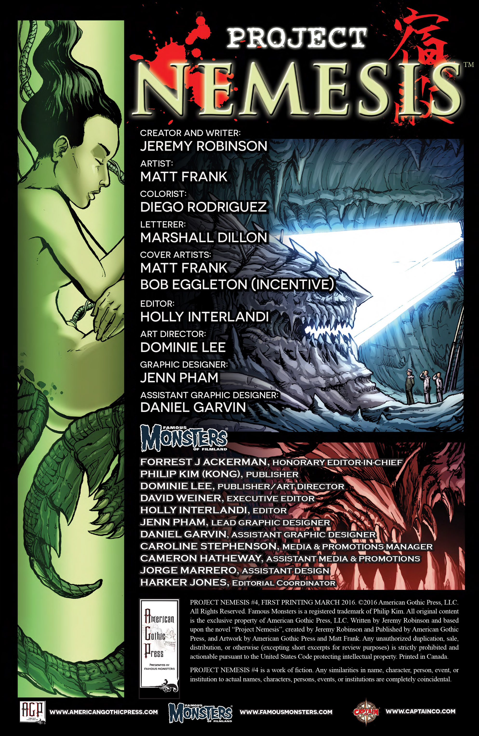 Read online Famous Monsters Presents: Project Nemesis comic -  Issue #4 - 2