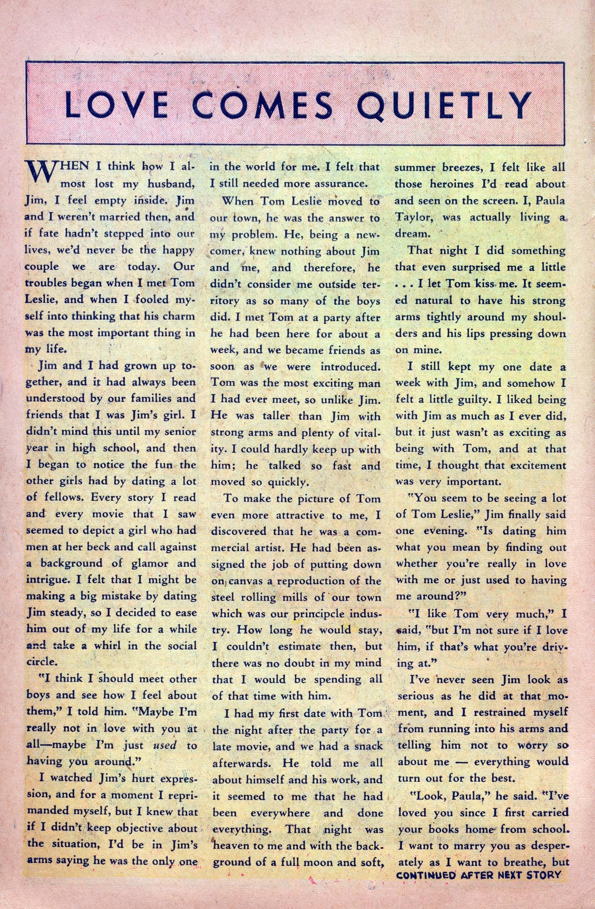 Read online My Love (1949) comic -  Issue #4 - 10