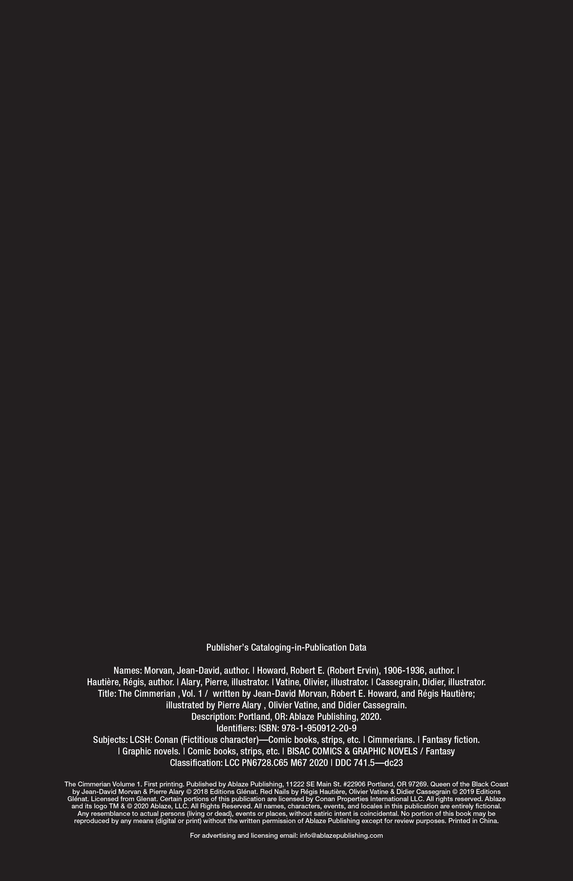 Read online The Cimmerian comic -  Issue # TPB 1 - 3