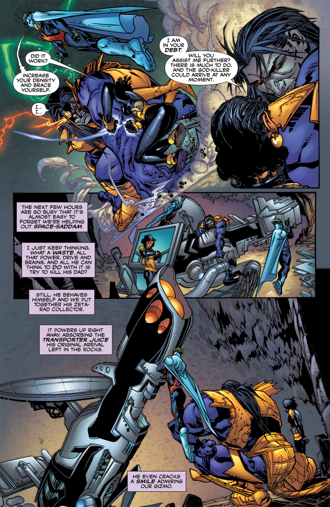 Read online Outsiders: Five of a Kind comic -  Issue # Issue Martian Manhunter-Thunder - 17