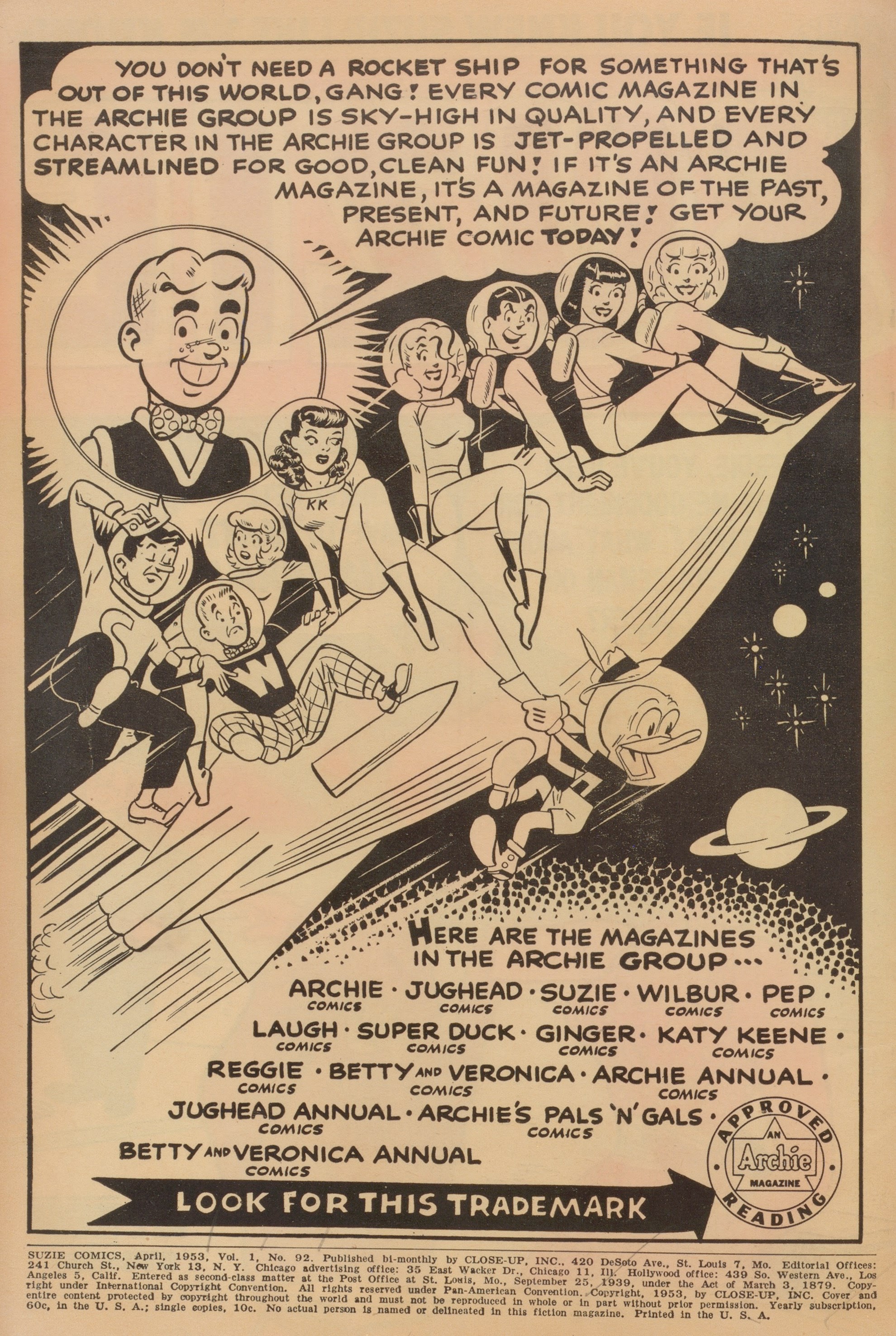 Read online Suzie Comics comic -  Issue #92 - 2