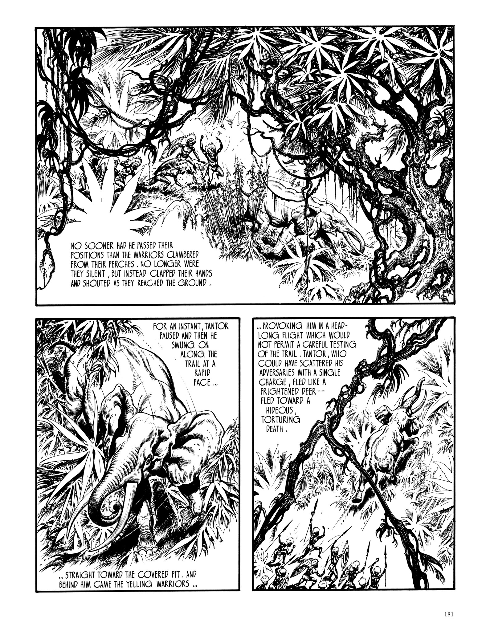Read online Edgar Rice Burroughs' Tarzan: Burne Hogarth's Lord of the Jungle comic -  Issue # TPB - 180