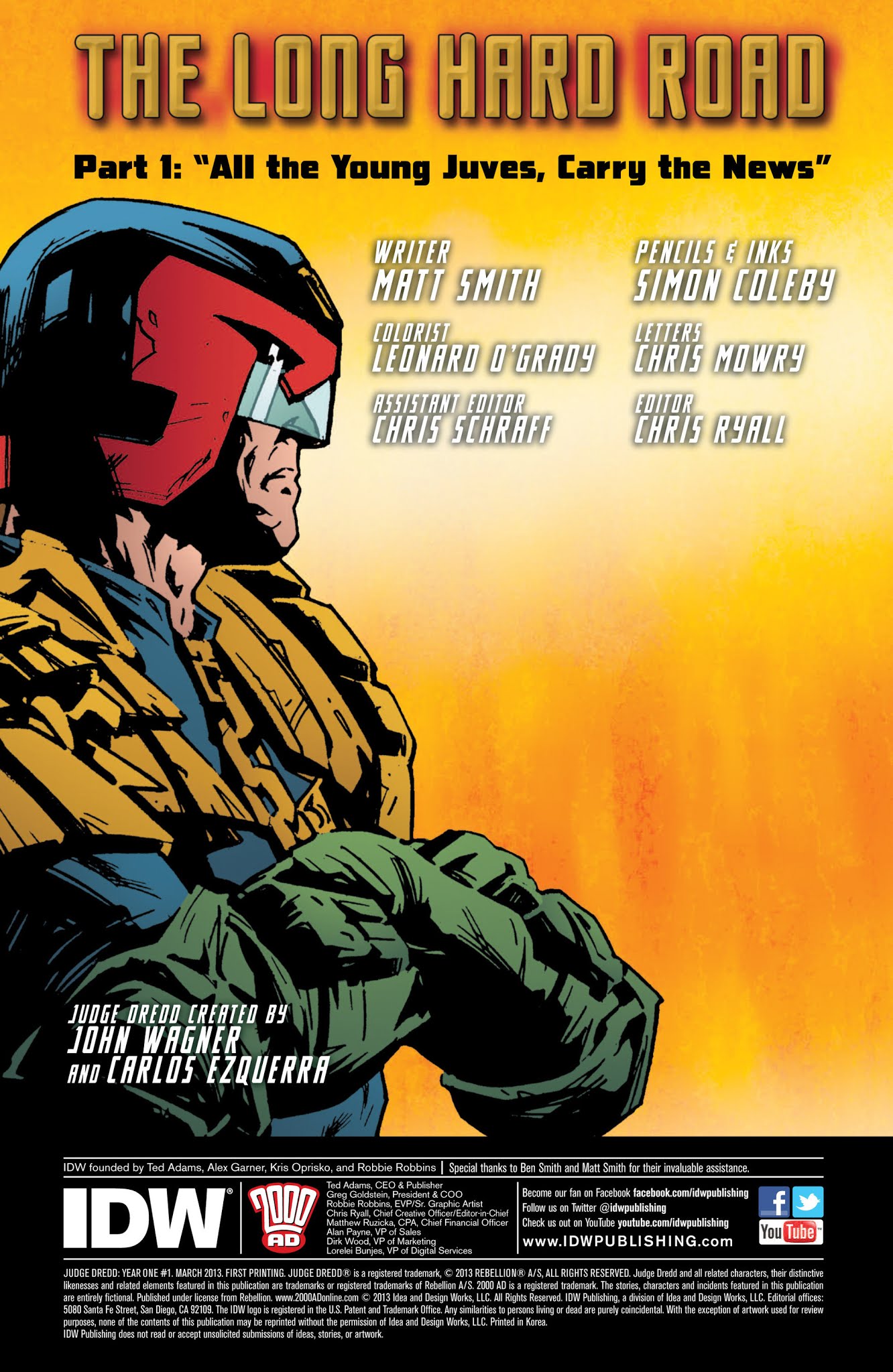 Read online Judge Dredd: Year One comic -  Issue #1 - 2