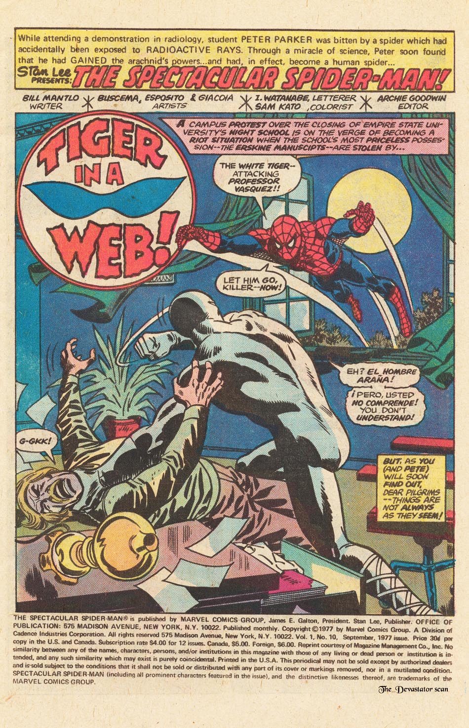 Read online The Spectacular Spider-Man (1976) comic -  Issue #10 - 2