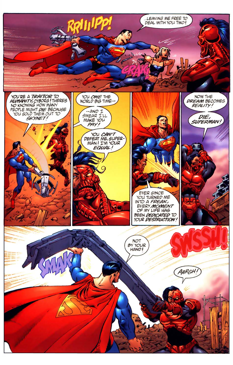 Superman vs. The Terminator: Death to the Future Issue #4 #4 - English 13