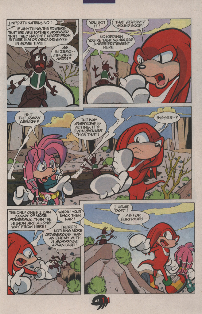 Read online Knuckles the Echidna comic -  Issue #7 - 19