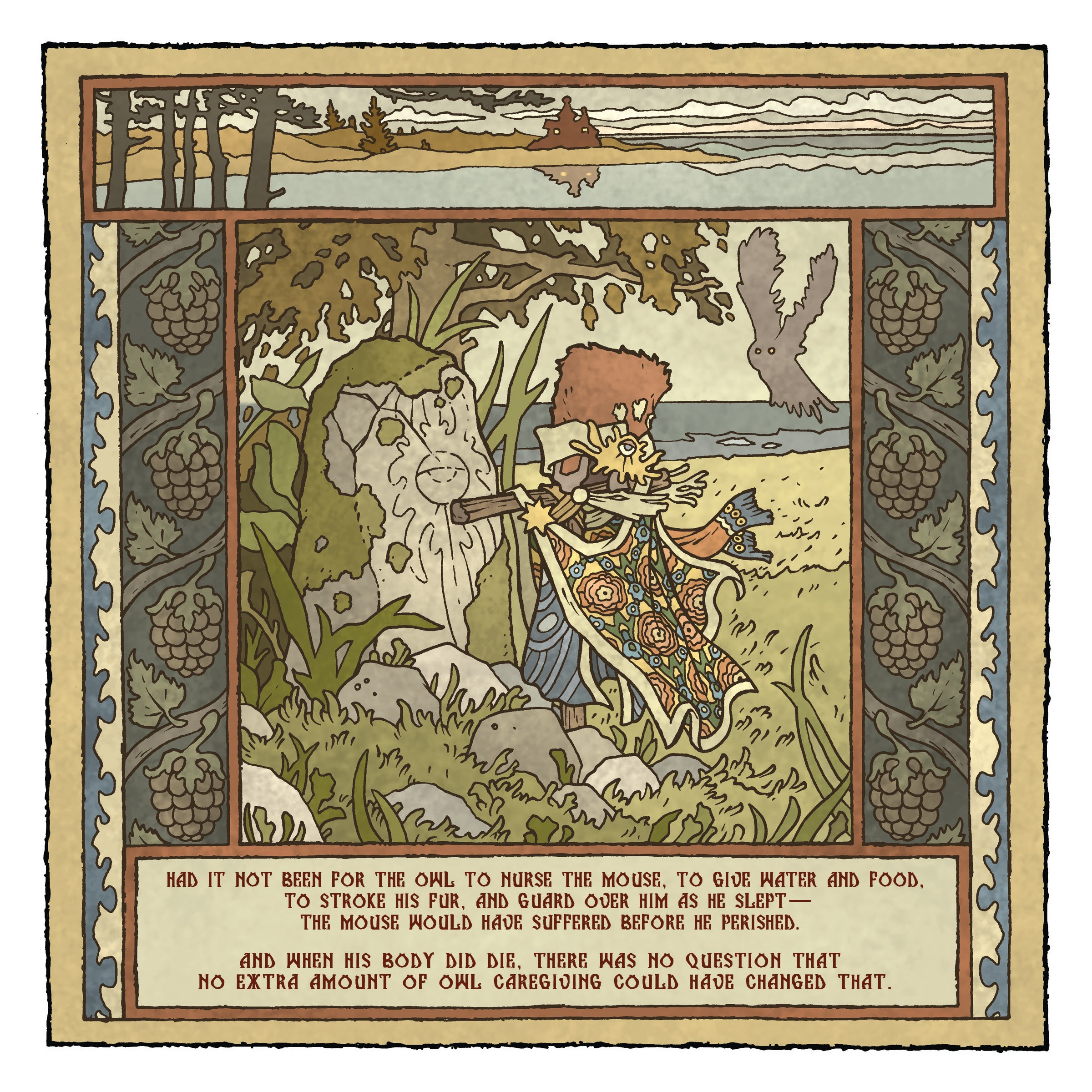 Read online Mouse Guard: The Owlhen Caregiver comic -  Issue #1 - 9