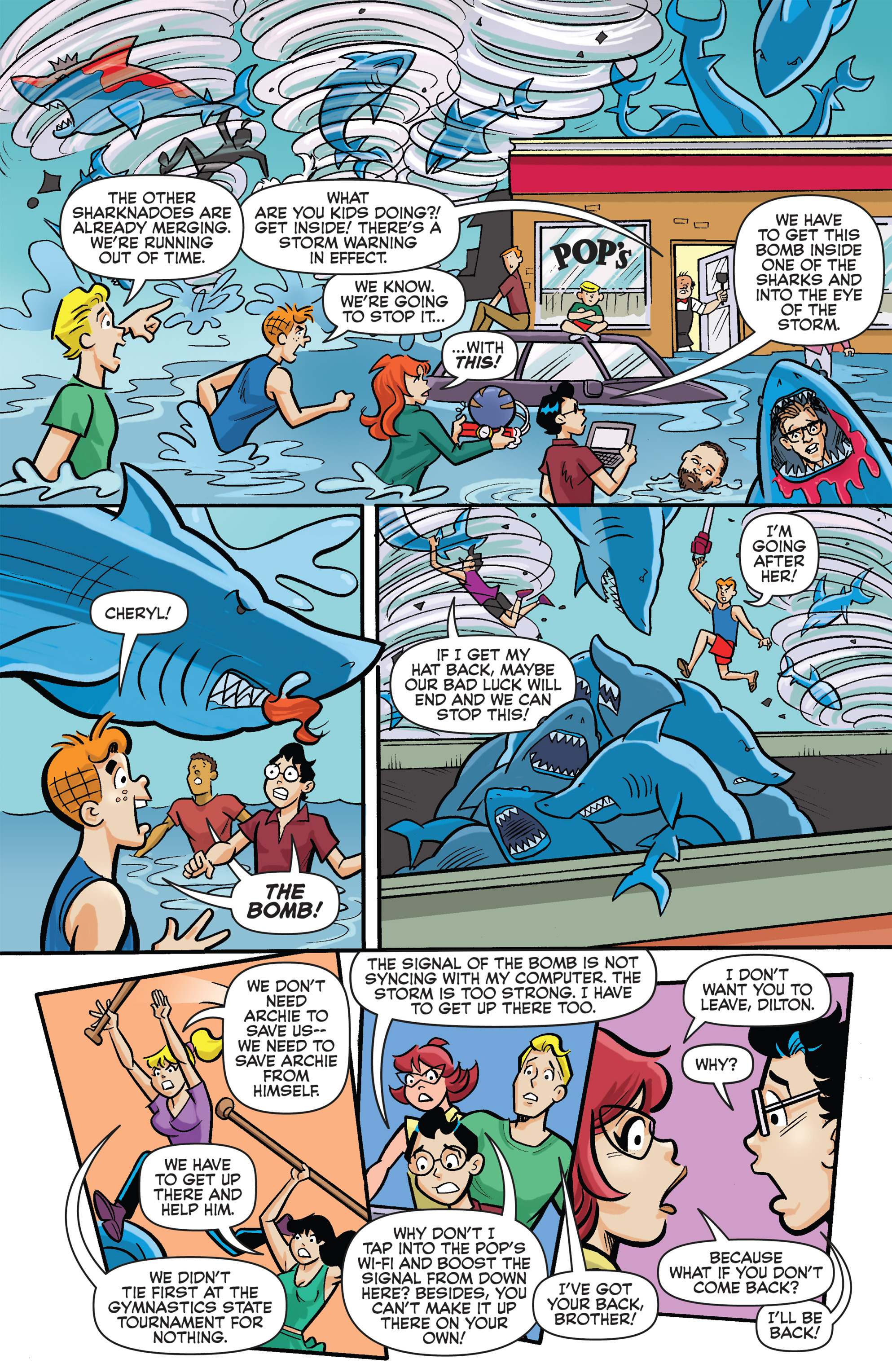 Read online Archie vs. Sharknado comic -  Issue #Archie vs. Sharknado Full - 35