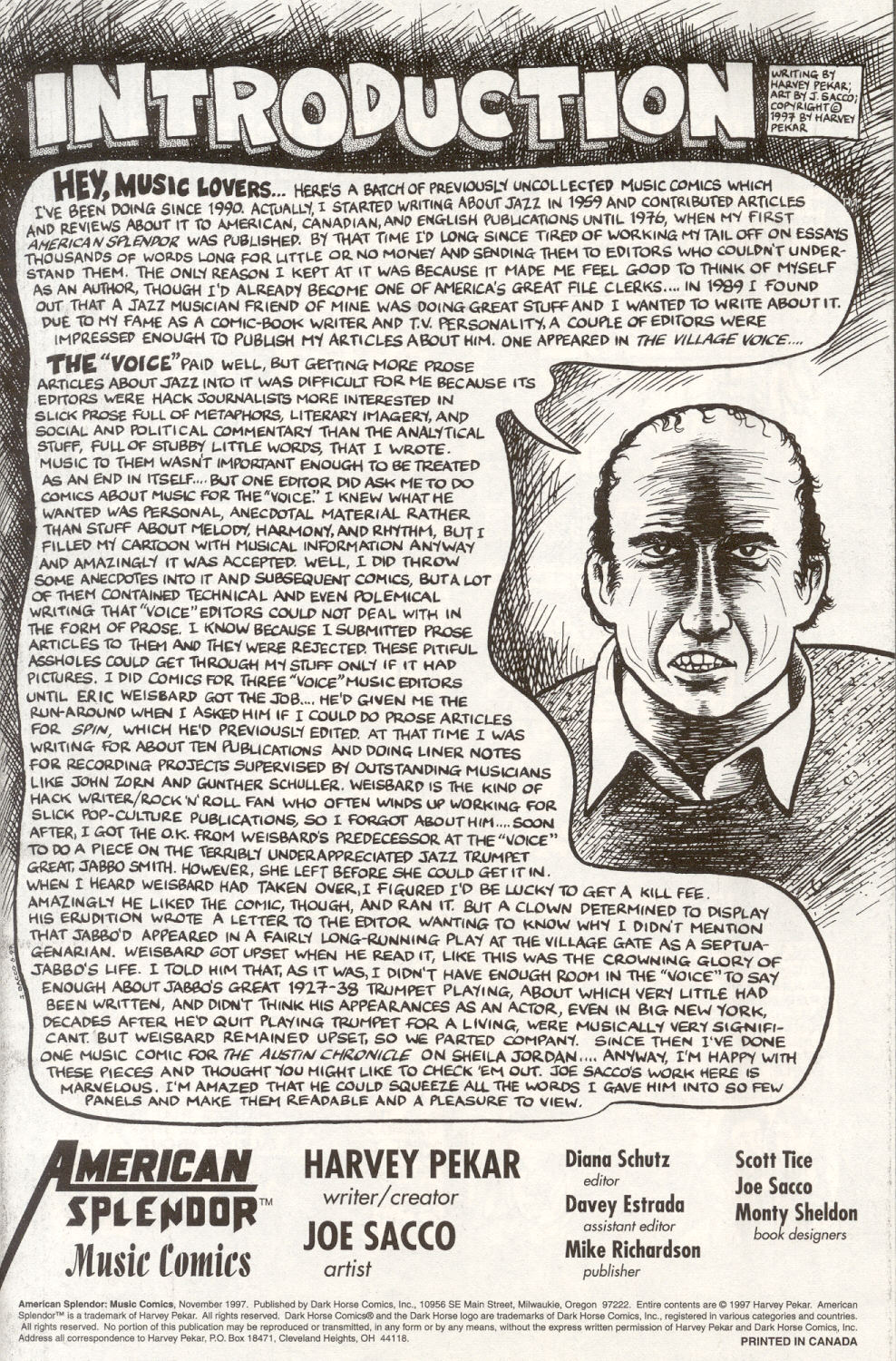 Read online American Splendor: Music Comics comic -  Issue # Full - 4