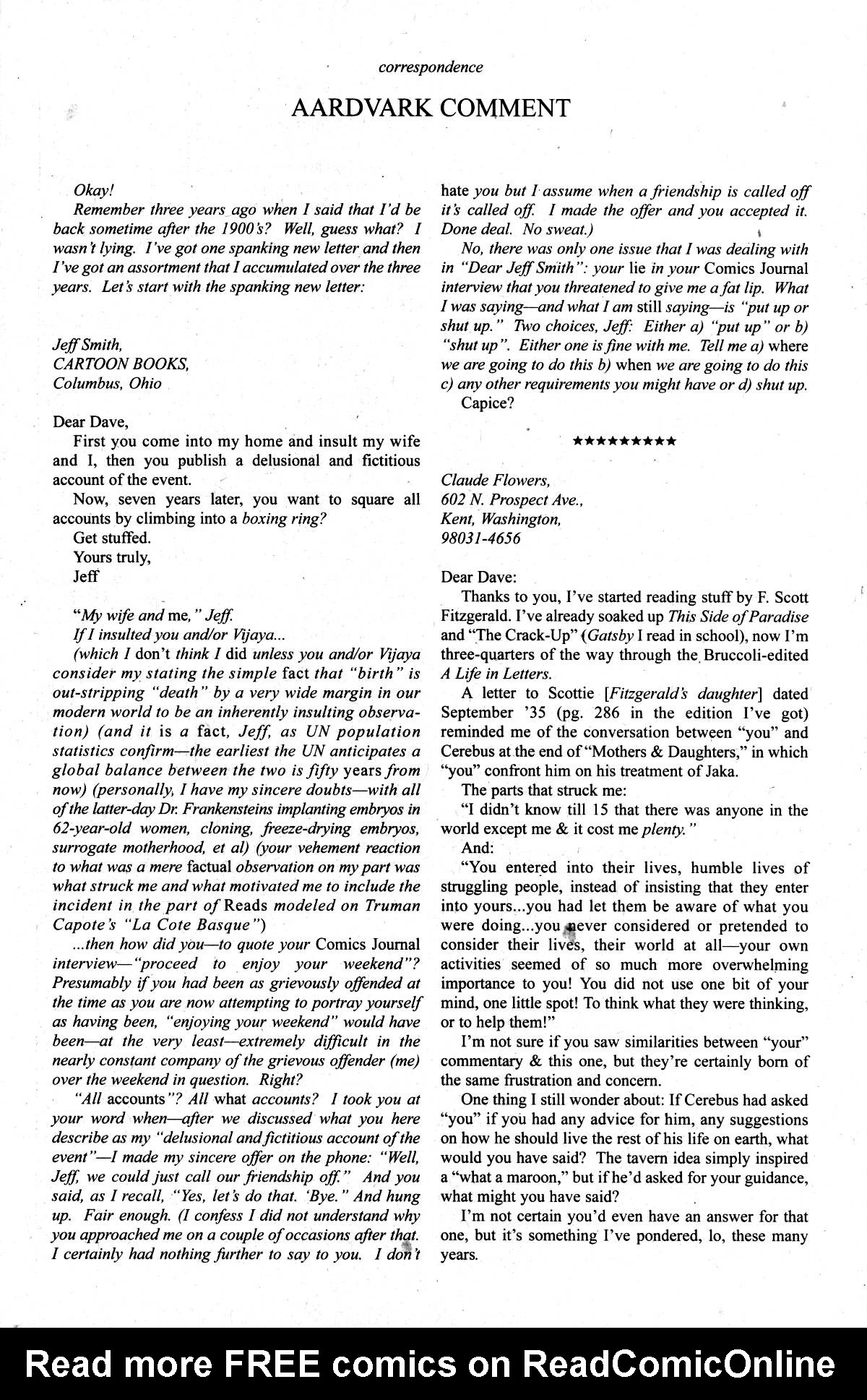 Read online Cerebus comic -  Issue #266 - 23