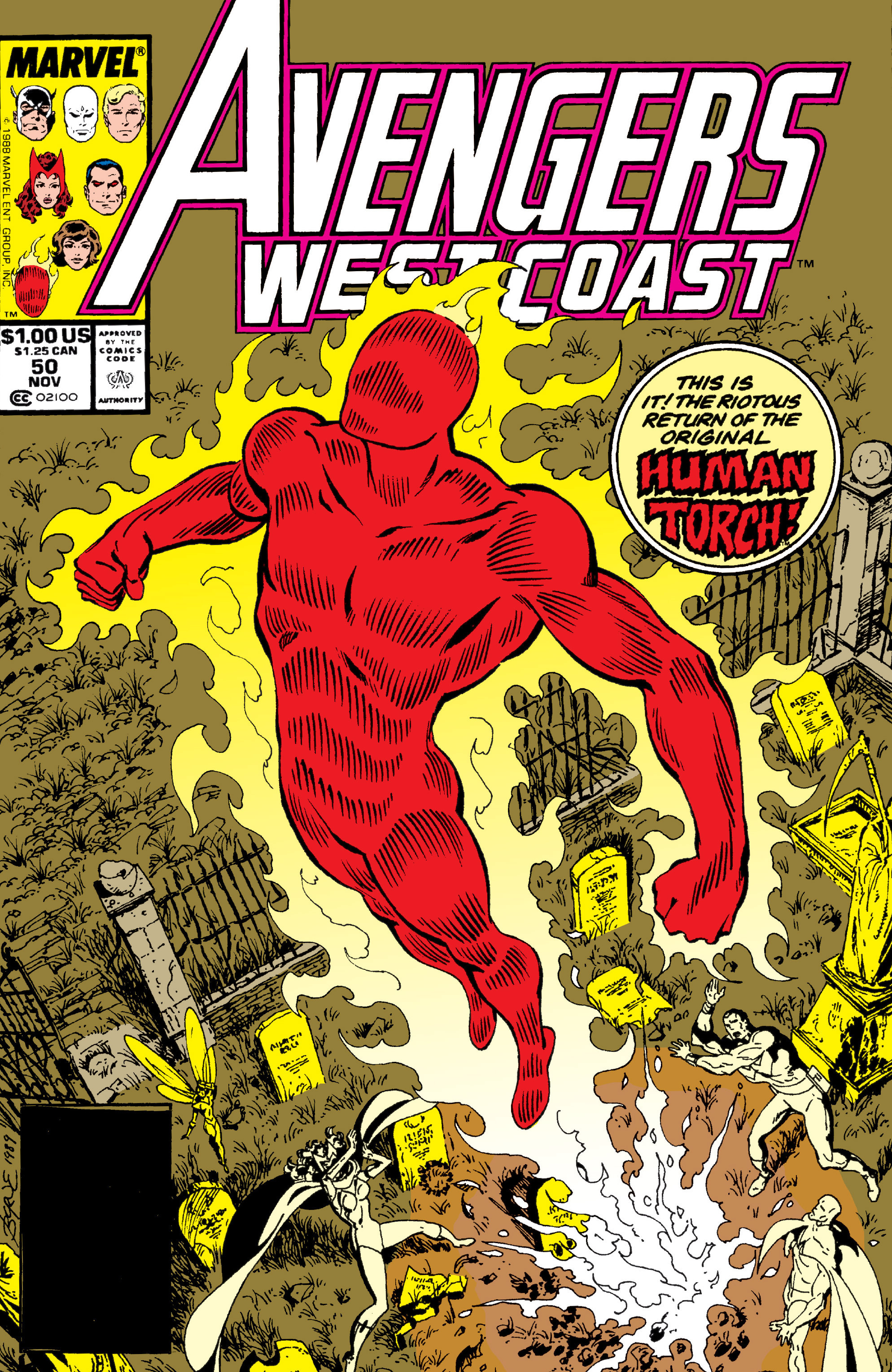 Read online Avengers West Coast (1989) comic -  Issue #50 - 1