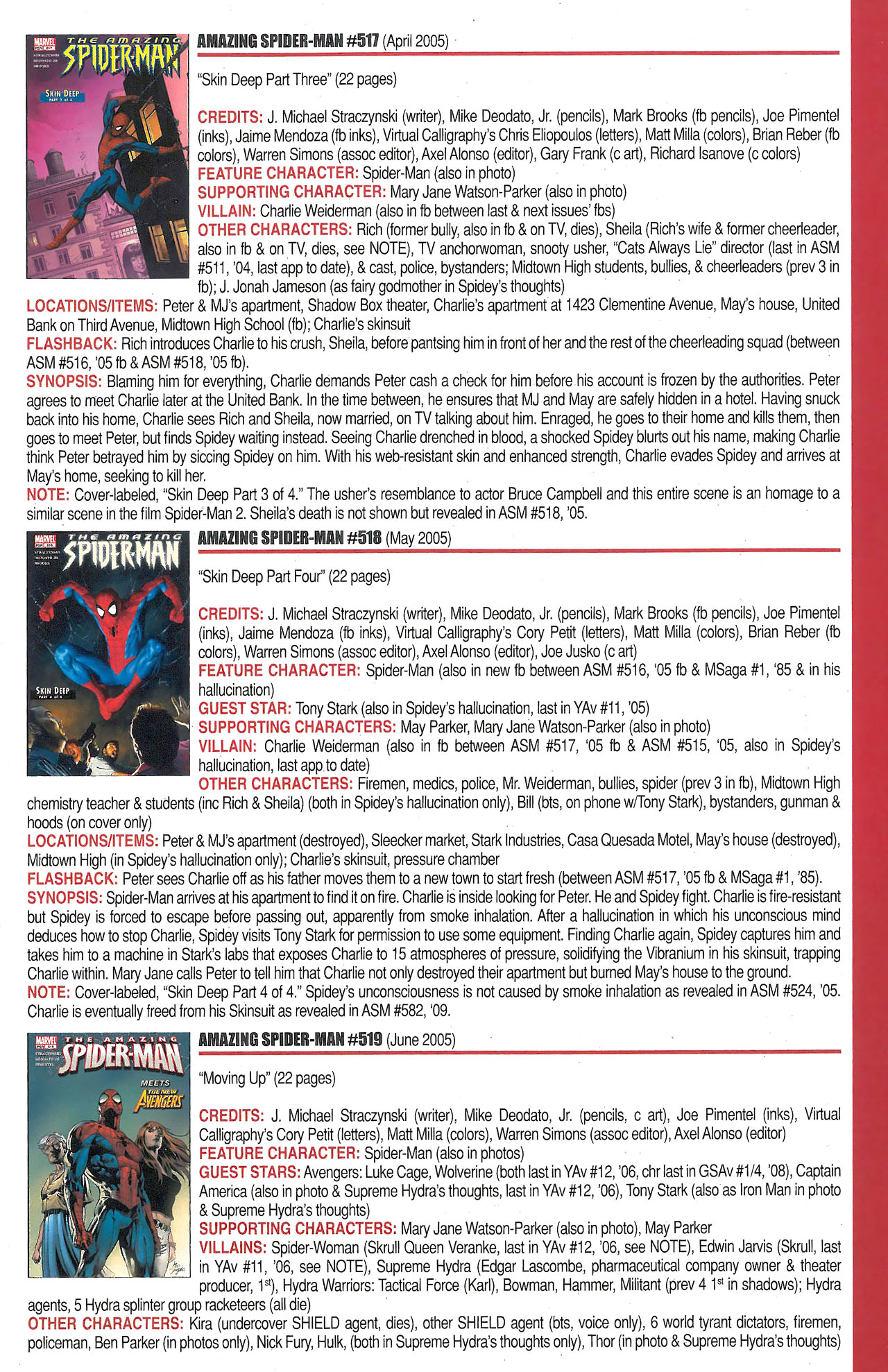 Read online Official Index to the Marvel Universe comic -  Issue #12 - 19