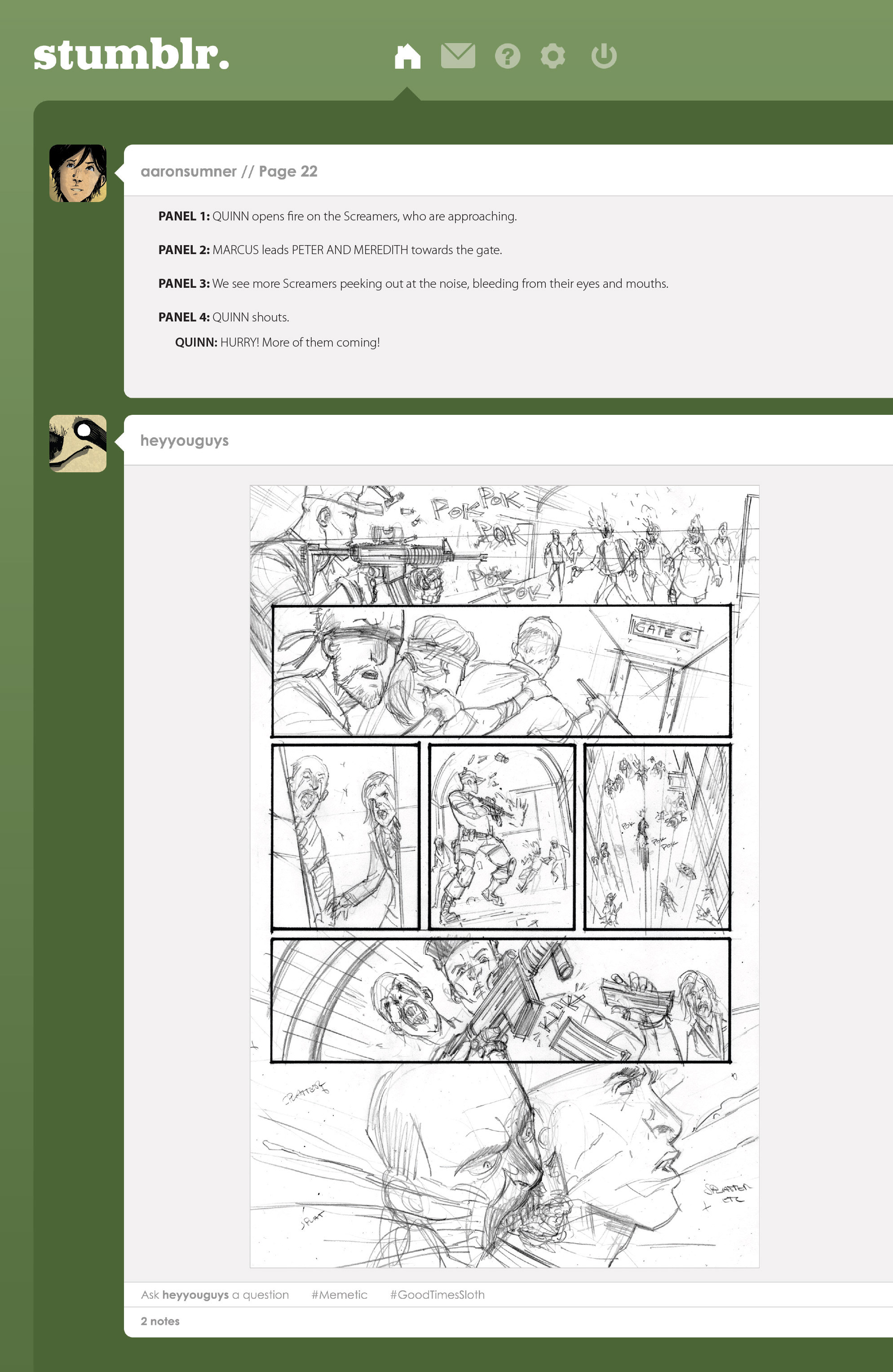 Read online Memetic comic -  Issue #2 - 38