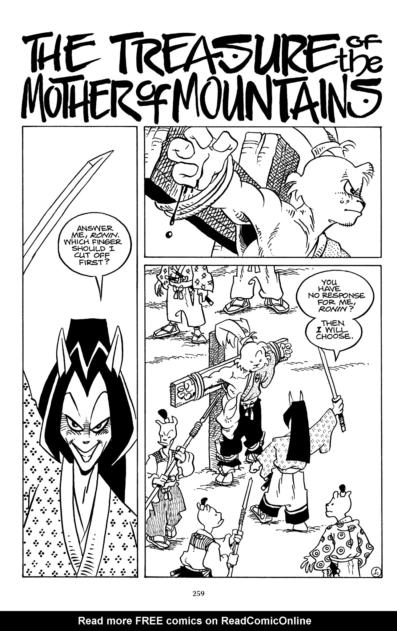 Read online The Usagi Yojimbo Saga comic -  Issue # TPB 5 - 255
