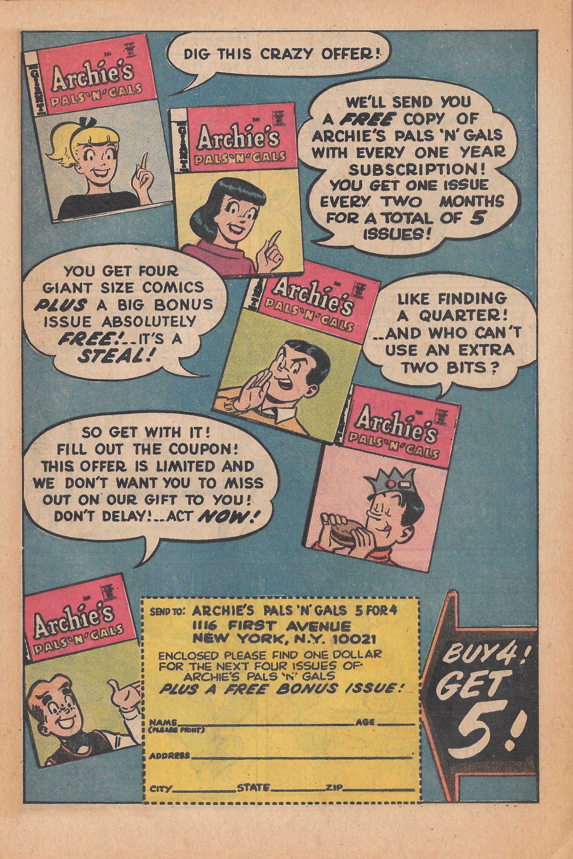 Read online Archie's Pals 'N' Gals (1952) comic -  Issue #62 - 31