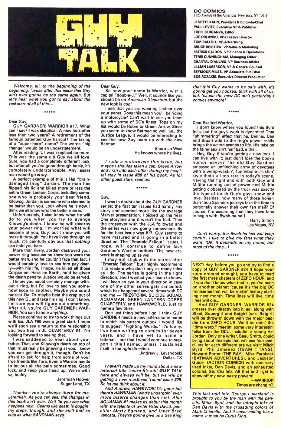 Read online Guy Gardner: Warrior comic -  Issue #23 - 25