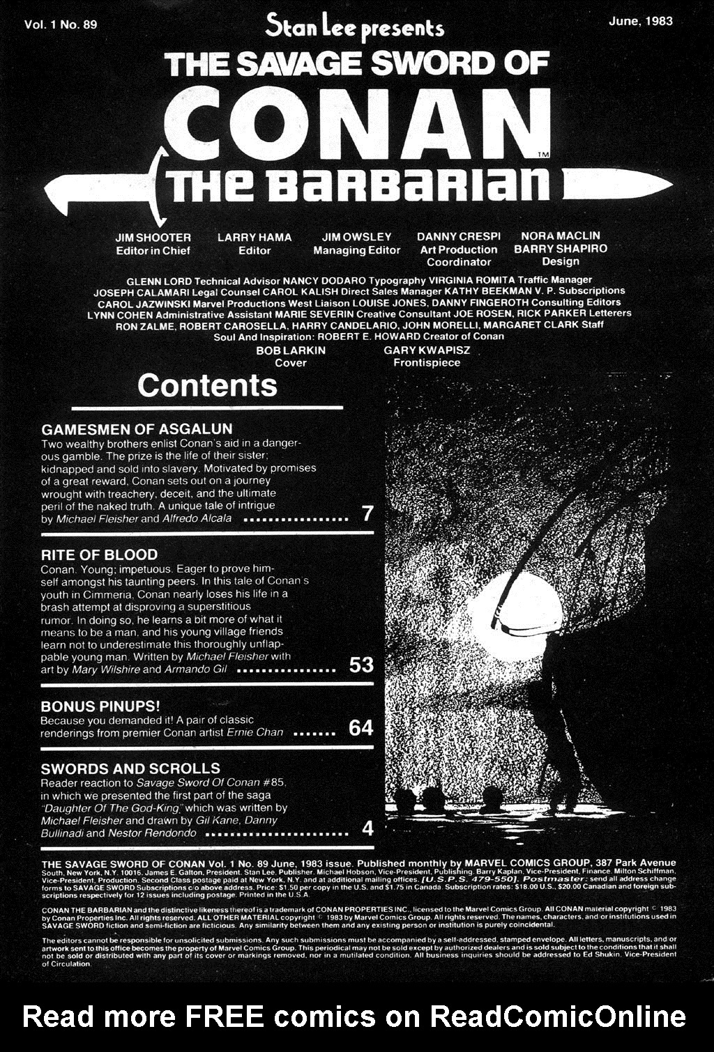 Read online The Savage Sword Of Conan comic -  Issue #89 - 3