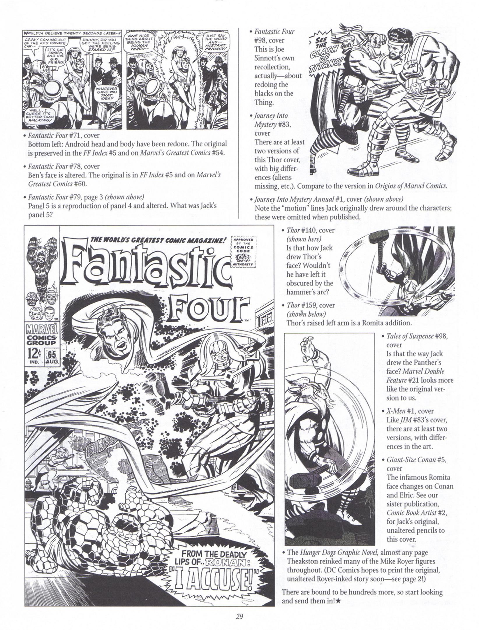Read online The Jack Kirby Collector comic -  Issue #21 - 29