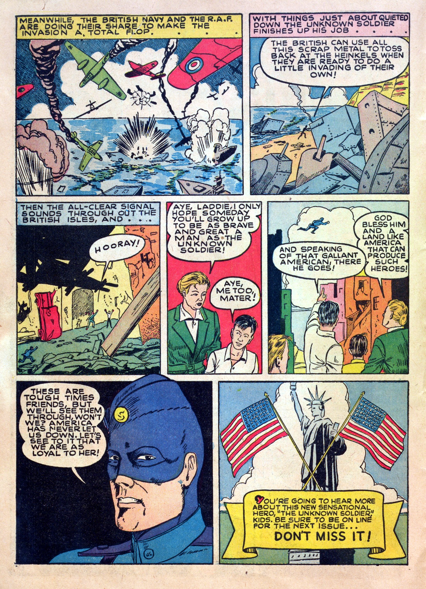 Read online Our Flag Comics comic -  Issue #1 - 18