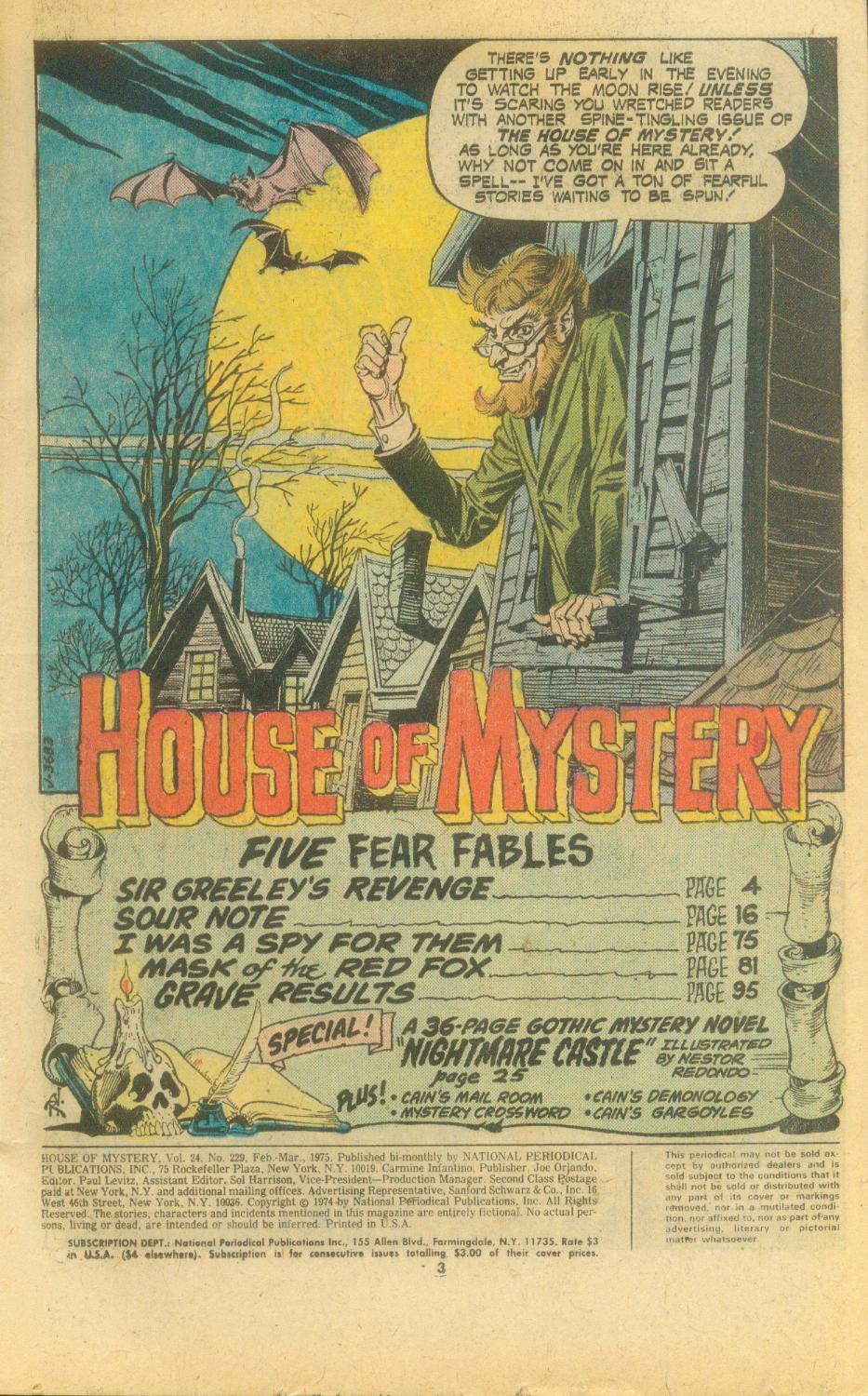 Read online House of Mystery (1951) comic -  Issue #229 - 3