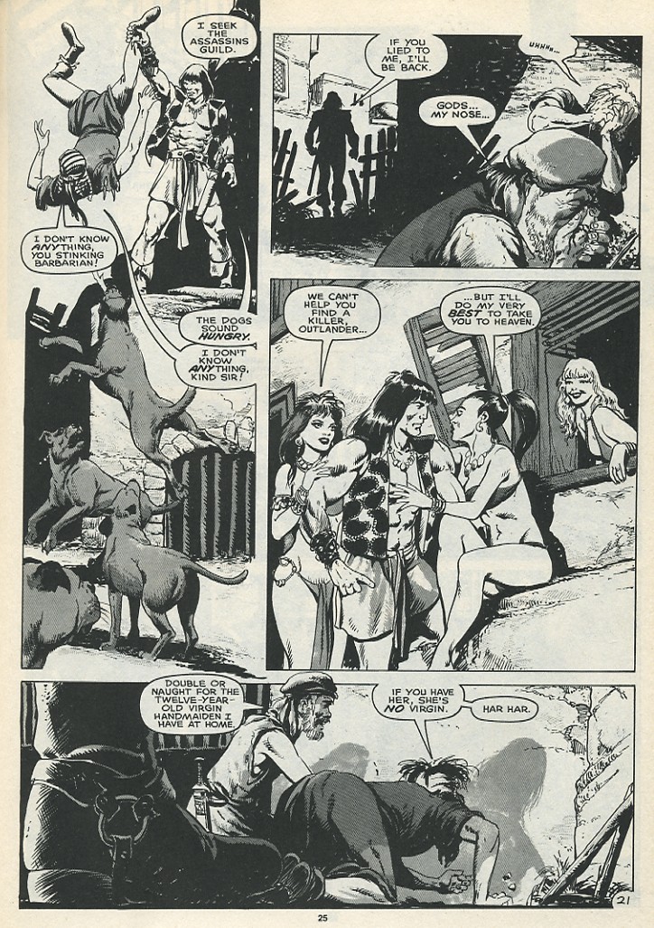 Read online The Savage Sword Of Conan comic -  Issue #165 - 27