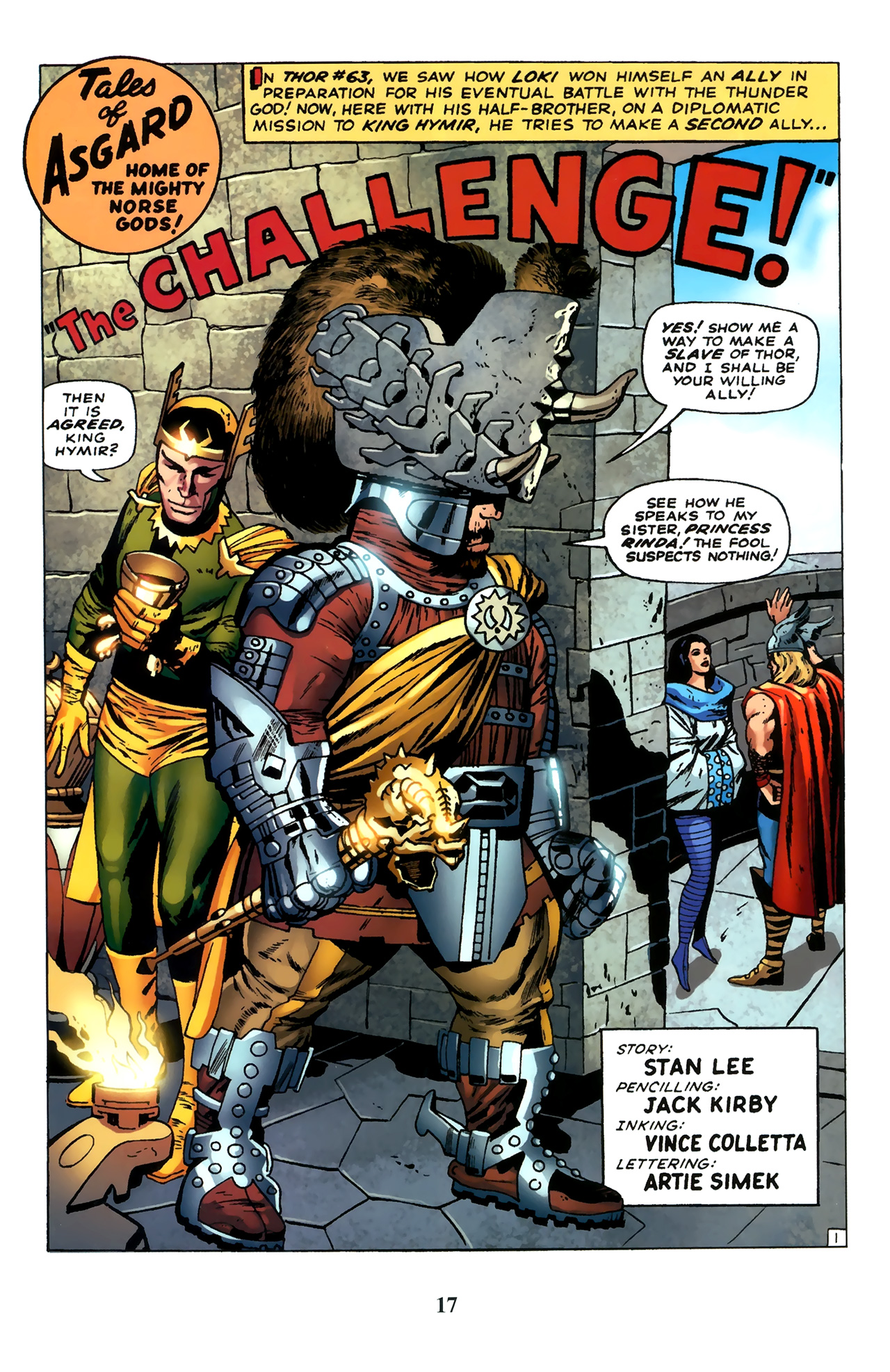 Read online Thor: Tales of Asgard by Stan Lee & Jack Kirby comic -  Issue #3 - 19
