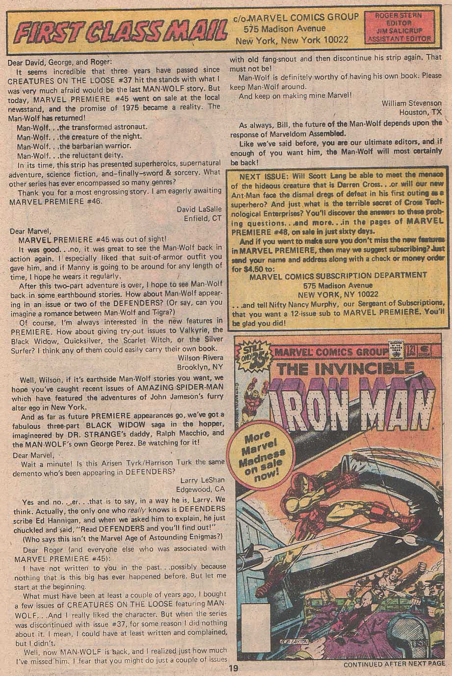 Read online Marvel Premiere comic -  Issue #47 - 18