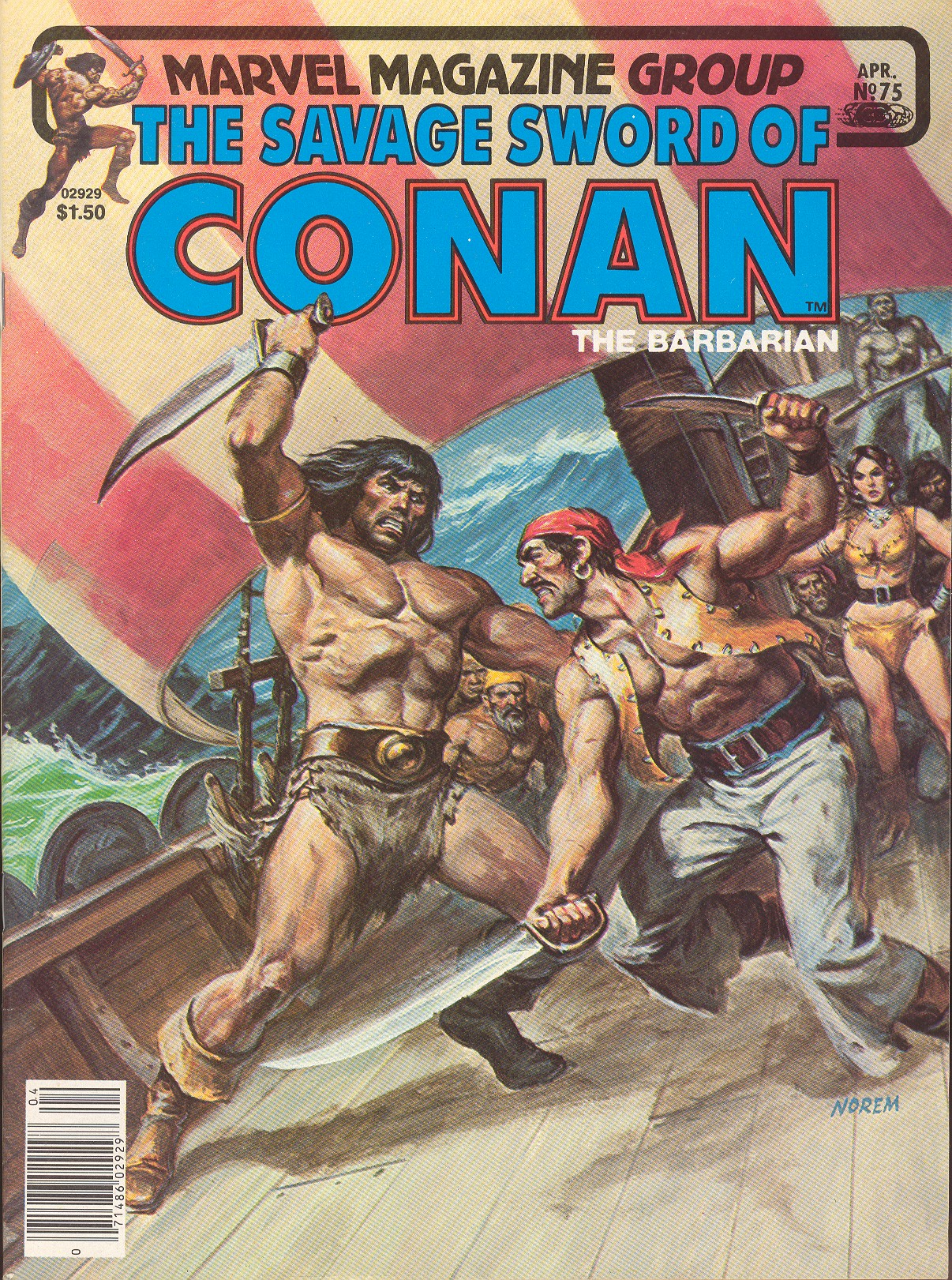 Read online The Savage Sword Of Conan comic -  Issue #75 - 1