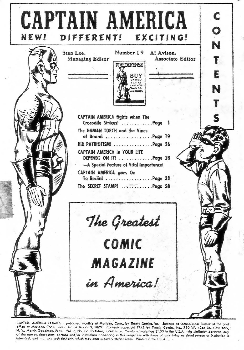 Captain America Comics 19 Page 1