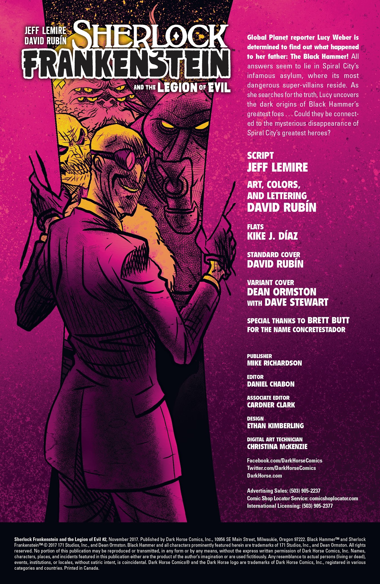 Read online Sherlock Frankenstein and the Legion of Evil comic -  Issue #2 - 2