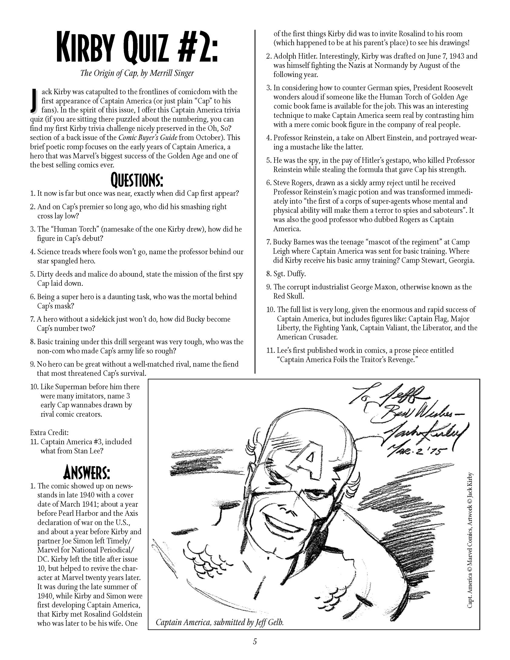 Read online The Jack Kirby Collector comic -  Issue #3 - 5