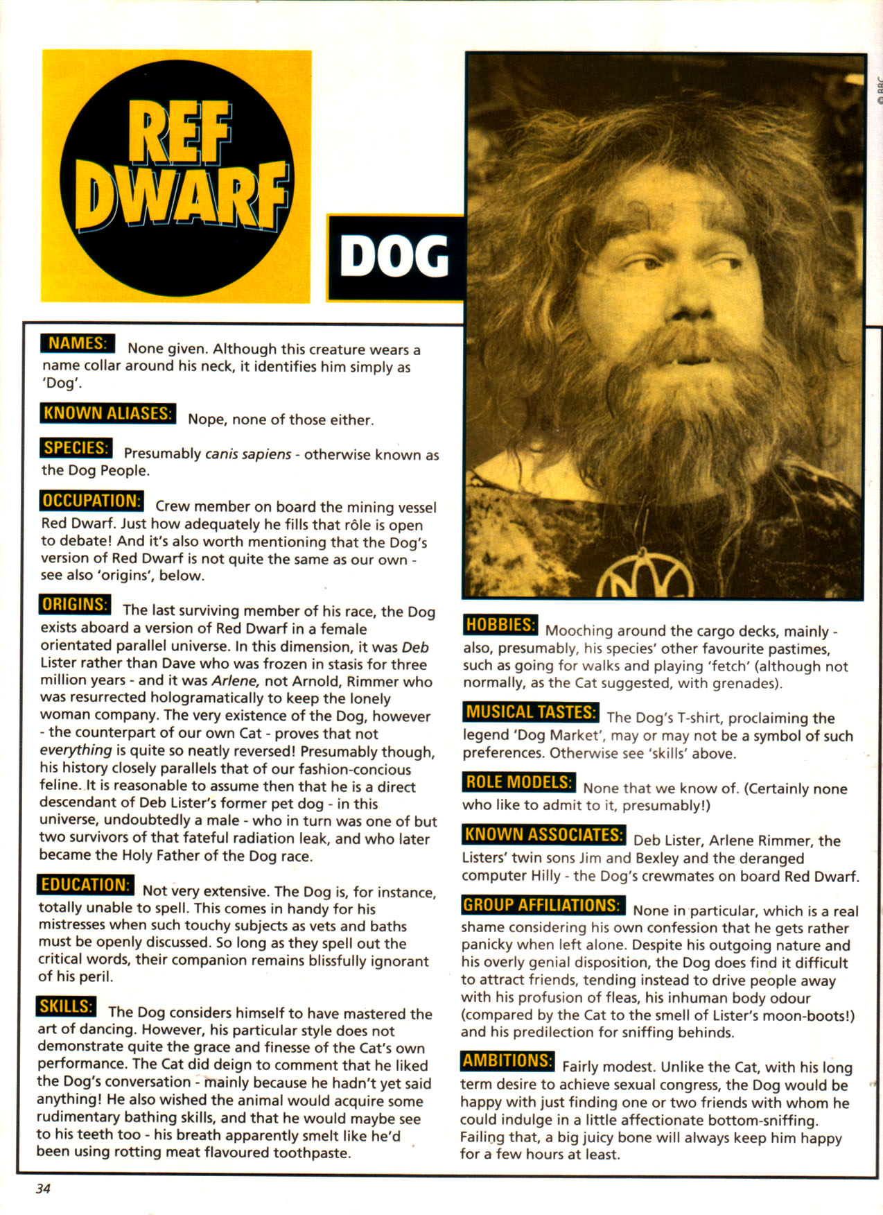 Read online Red Dwarf Smegazine (1993) comic -  Issue #8 - 34