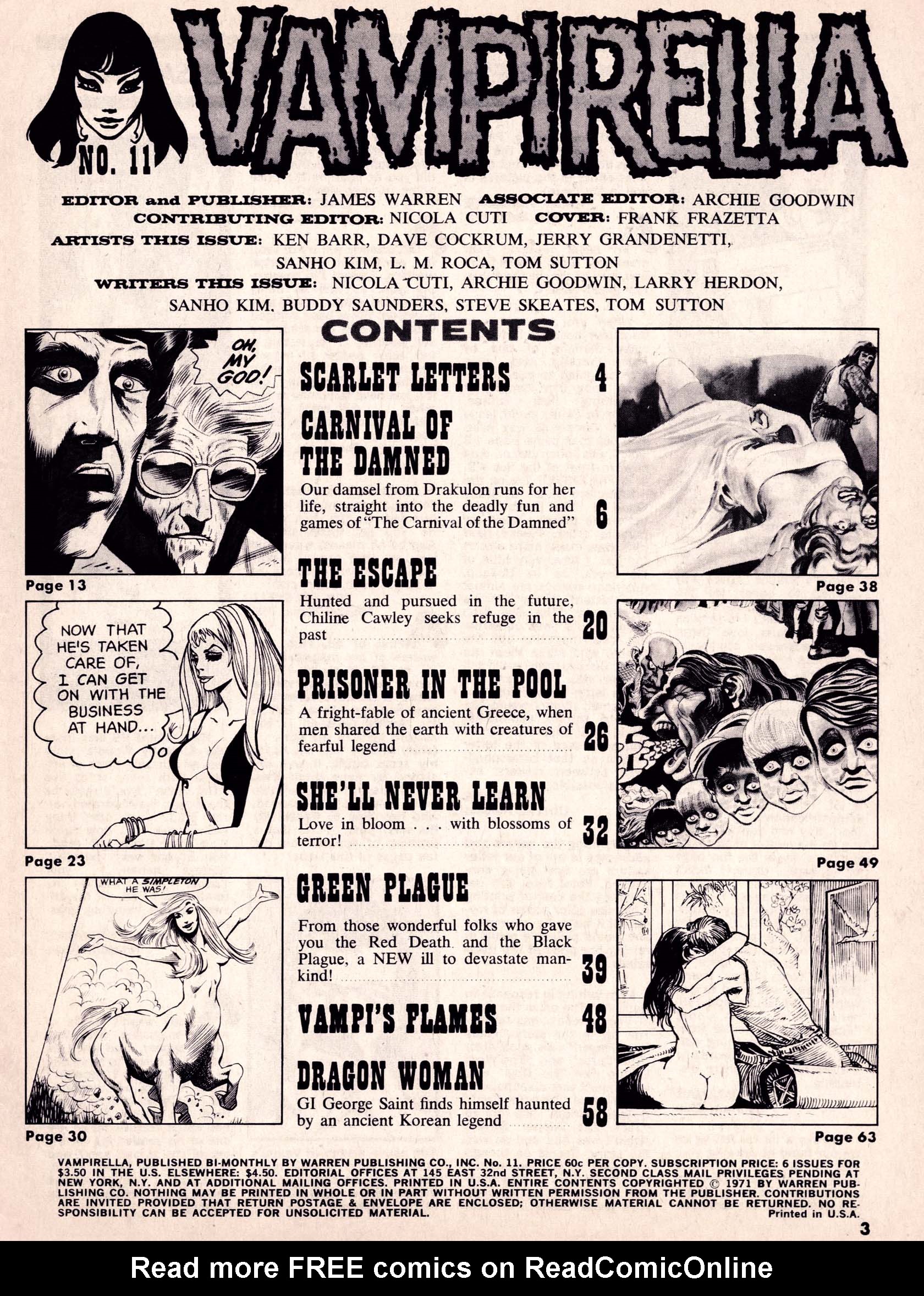 Read online Vampirella (1969) comic -  Issue #11 - 3