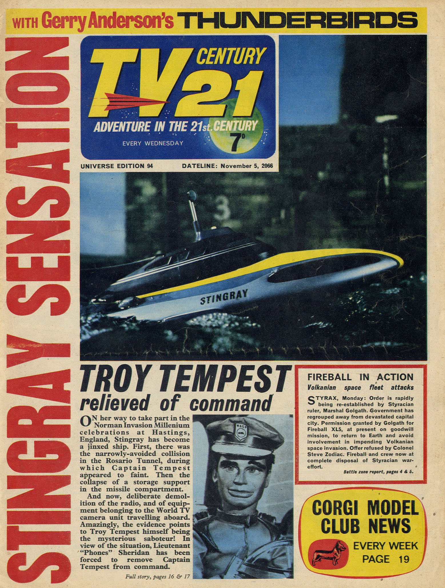 Read online TV Century 21 (TV 21) comic -  Issue #94 - 1