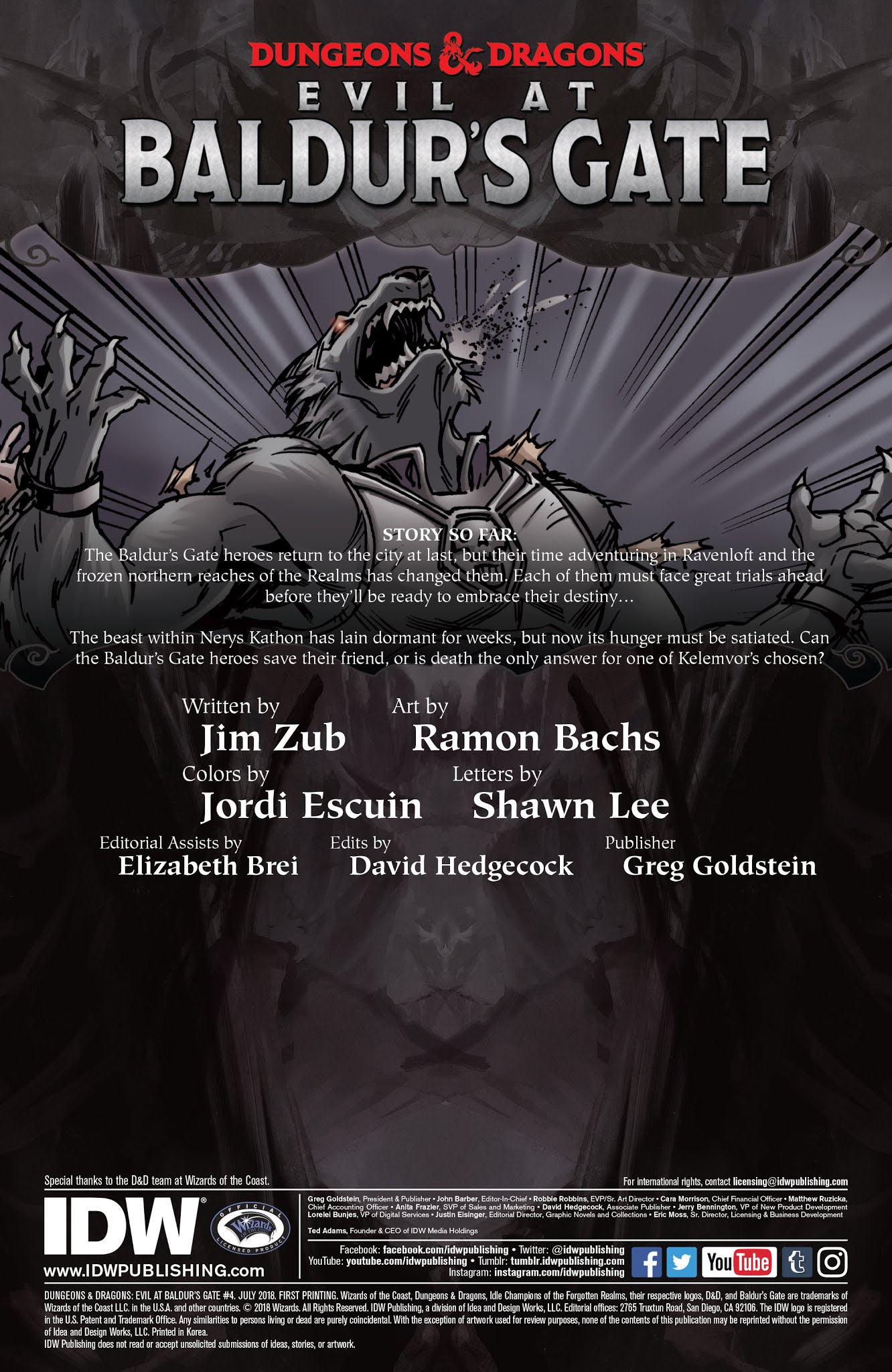 Read online Dungeons & Dragons: Evil At Baldur's Gate comic -  Issue #4 - 2