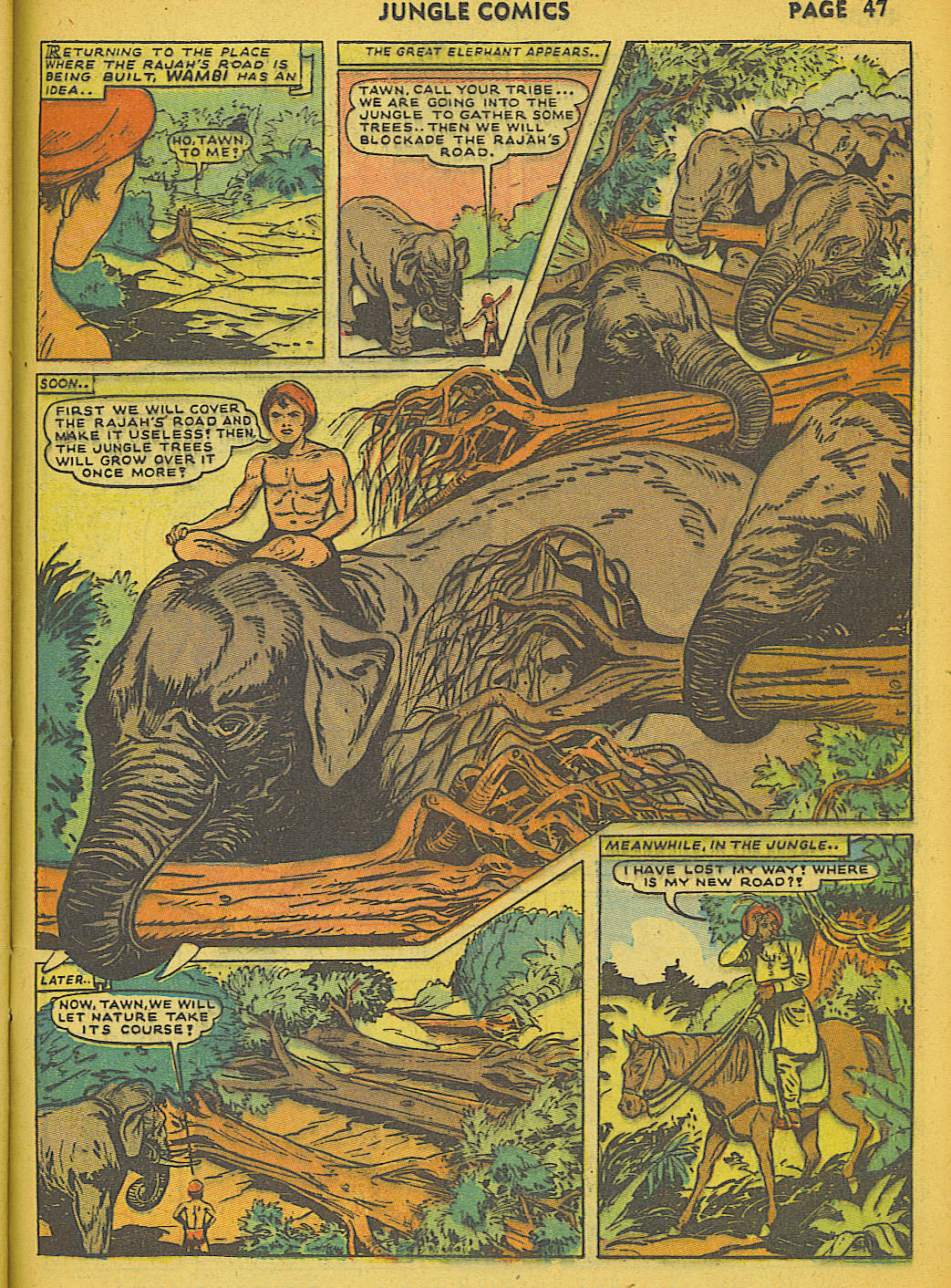 Read online Jungle Comics comic -  Issue #36 - 50