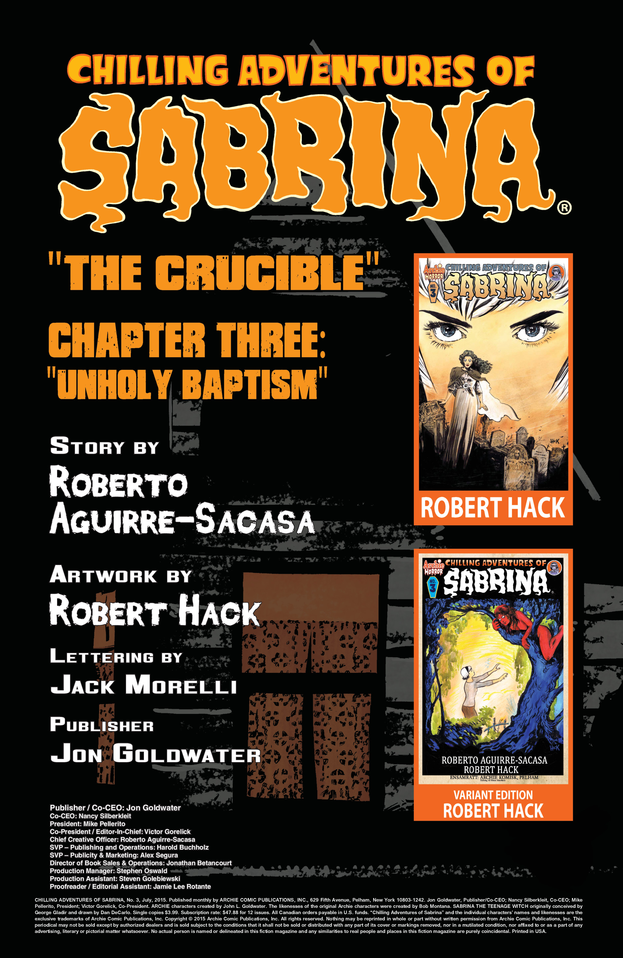 Read online Chilling Adventures of Sabrina comic -  Issue #3 - 2