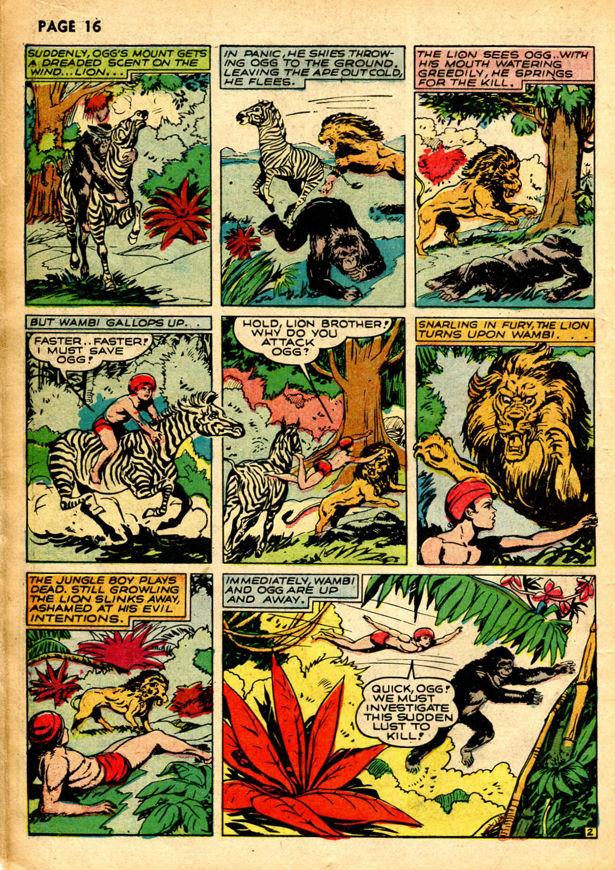 Read online Wambi Jungle Boy comic -  Issue #1 - 19