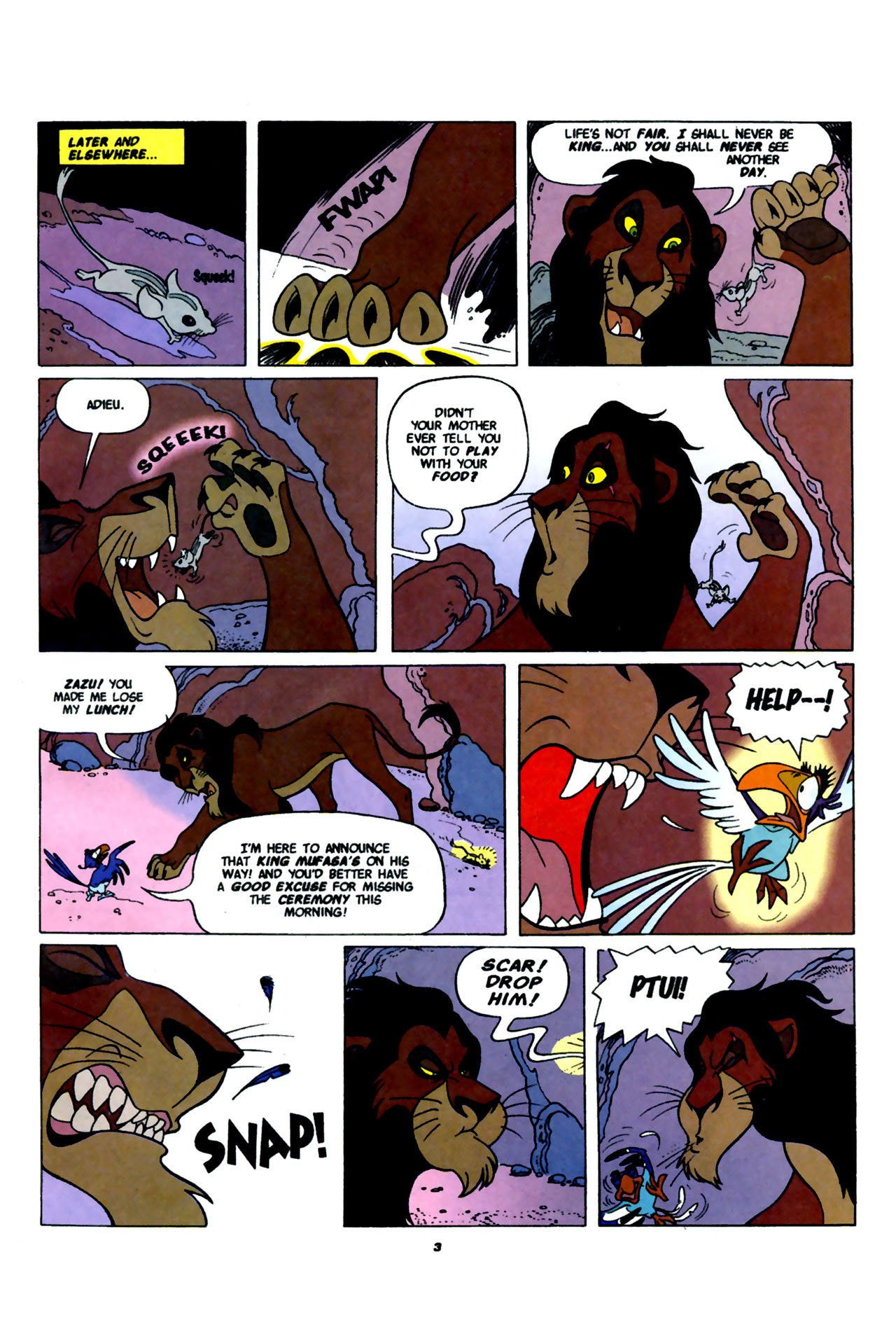 Read online Disney's The Lion King comic -  Issue #1 - 5
