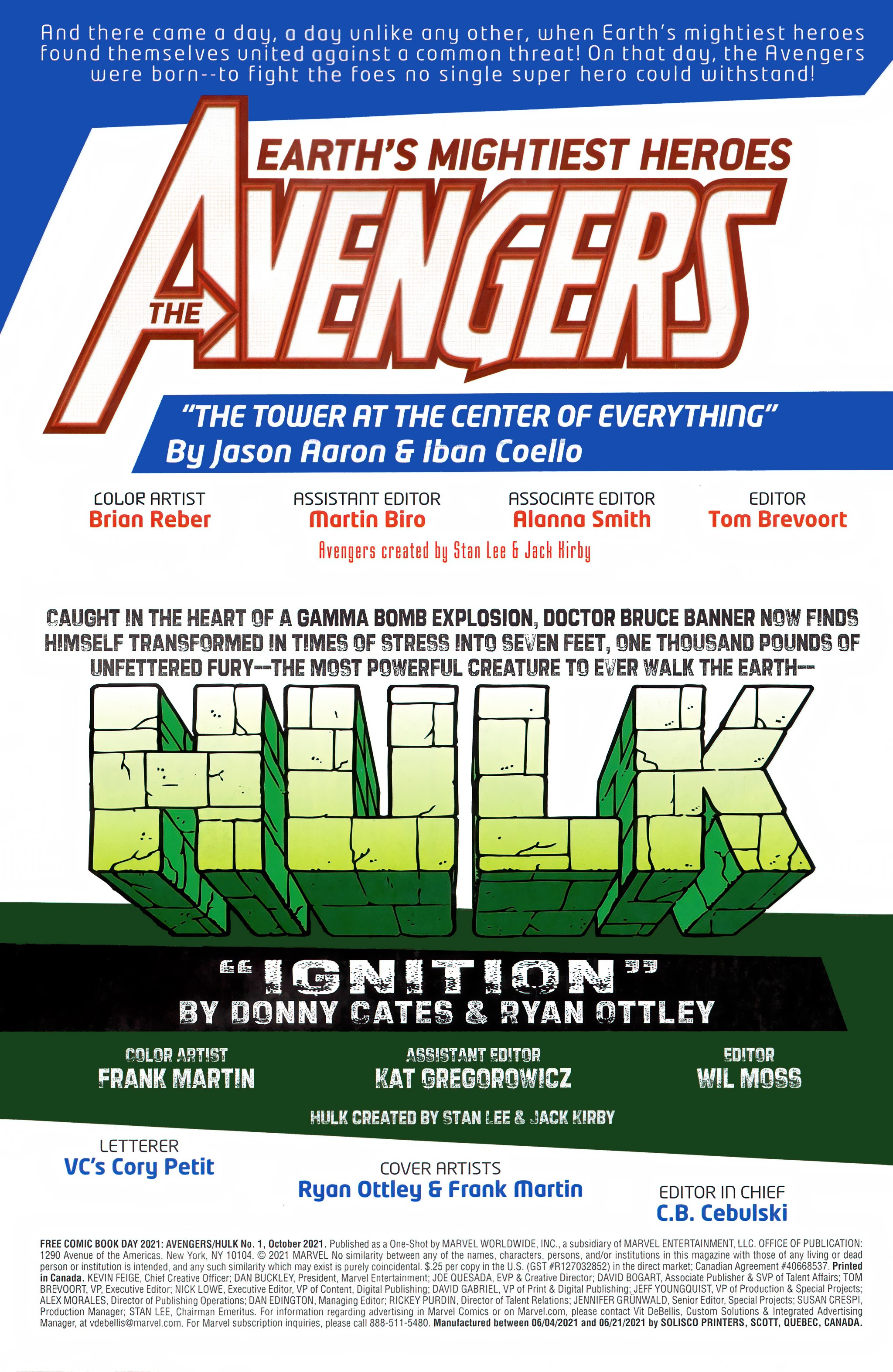 Read online Free Comic Book Day 2021 comic -  Issue # Avengers - Hulk - 11
