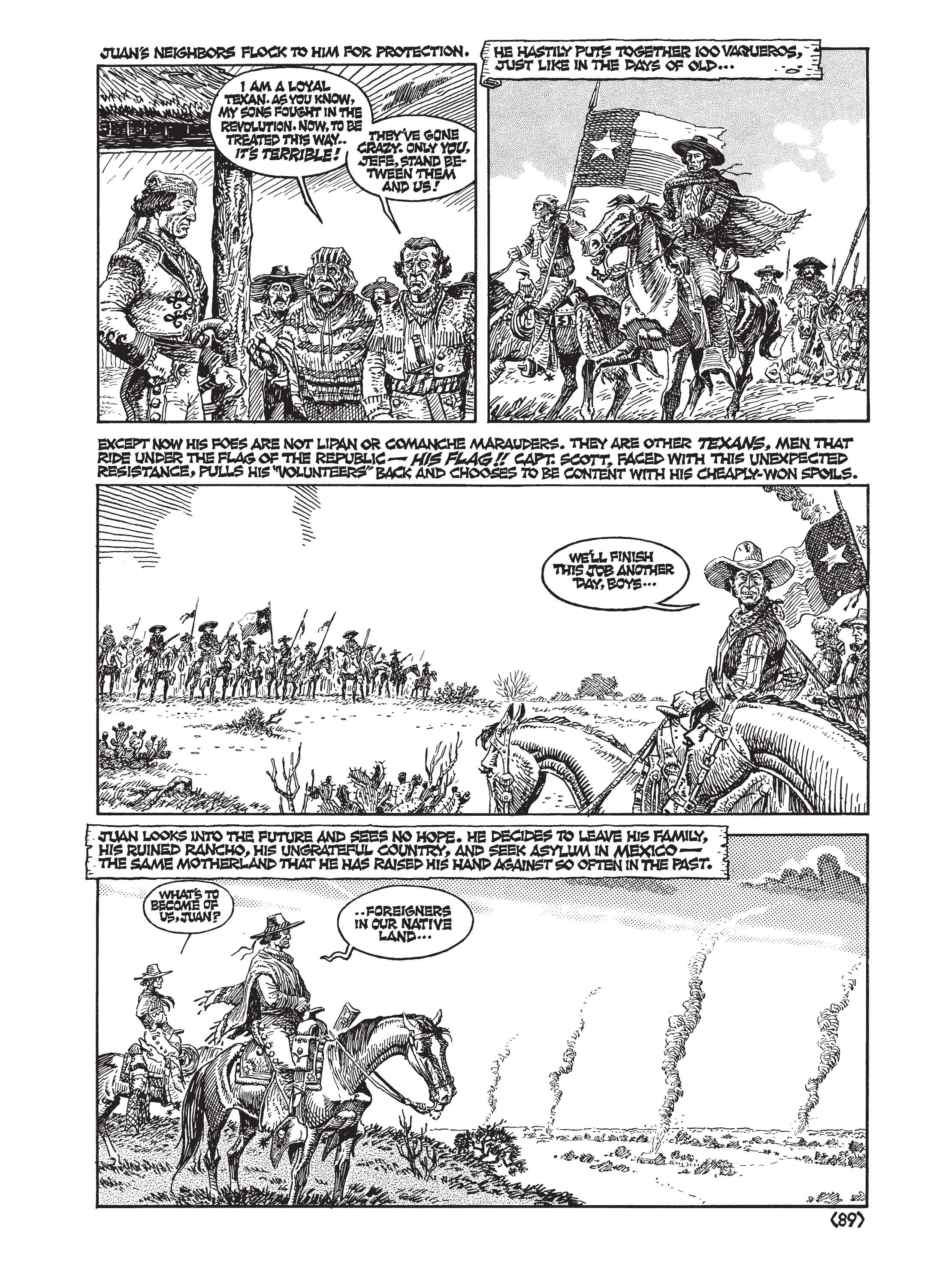 Read online Jack Jackson's American History: Los Tejanos and Lost Cause comic -  Issue # TPB (Part 1) - 92