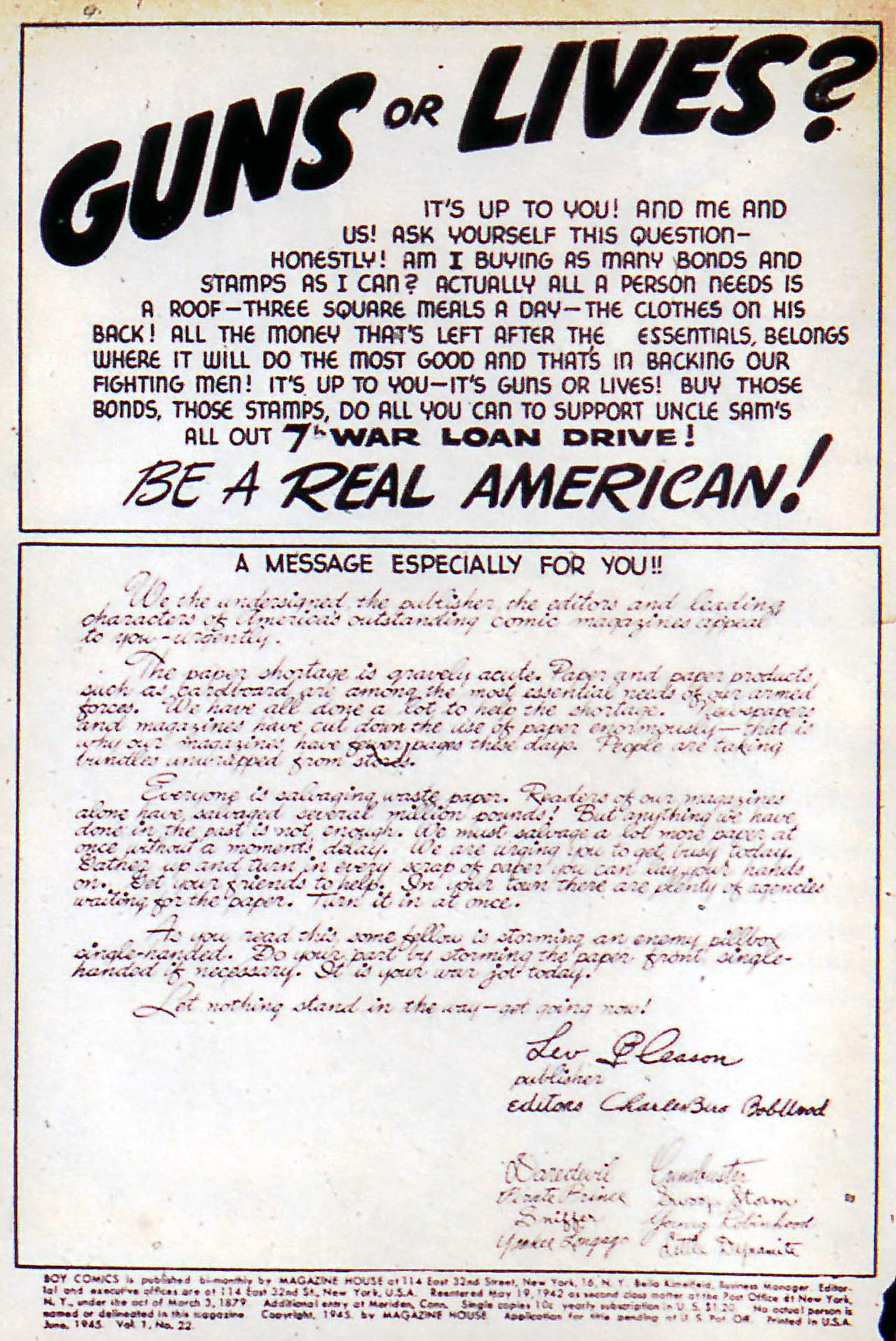 Read online Boy Comics comic -  Issue #22 - 2