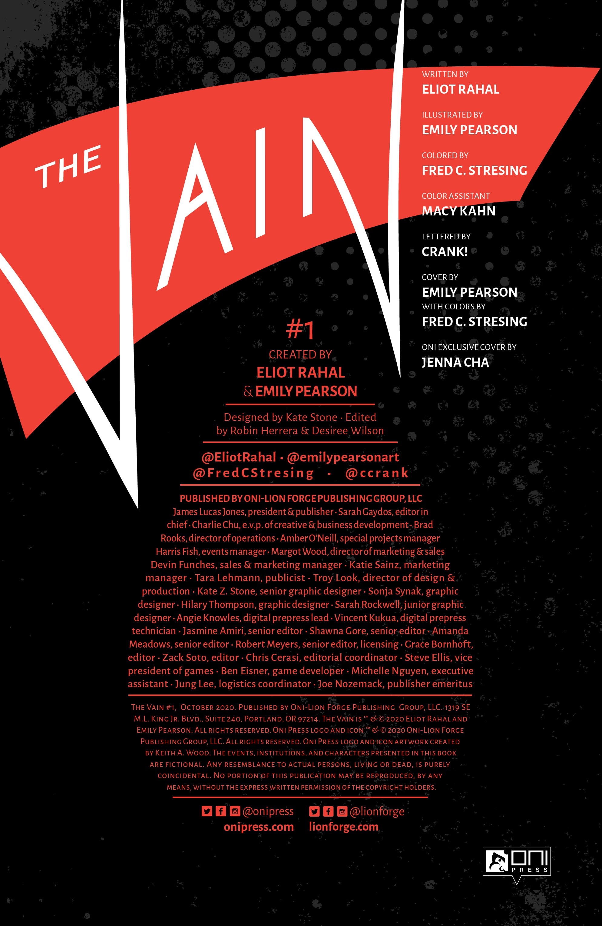 Read online The Vain comic -  Issue #1 - 2