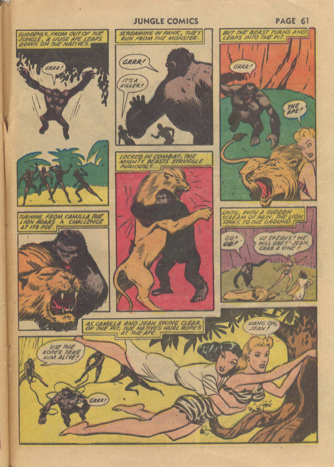 Read online Jungle Comics comic -  Issue #34 - 63