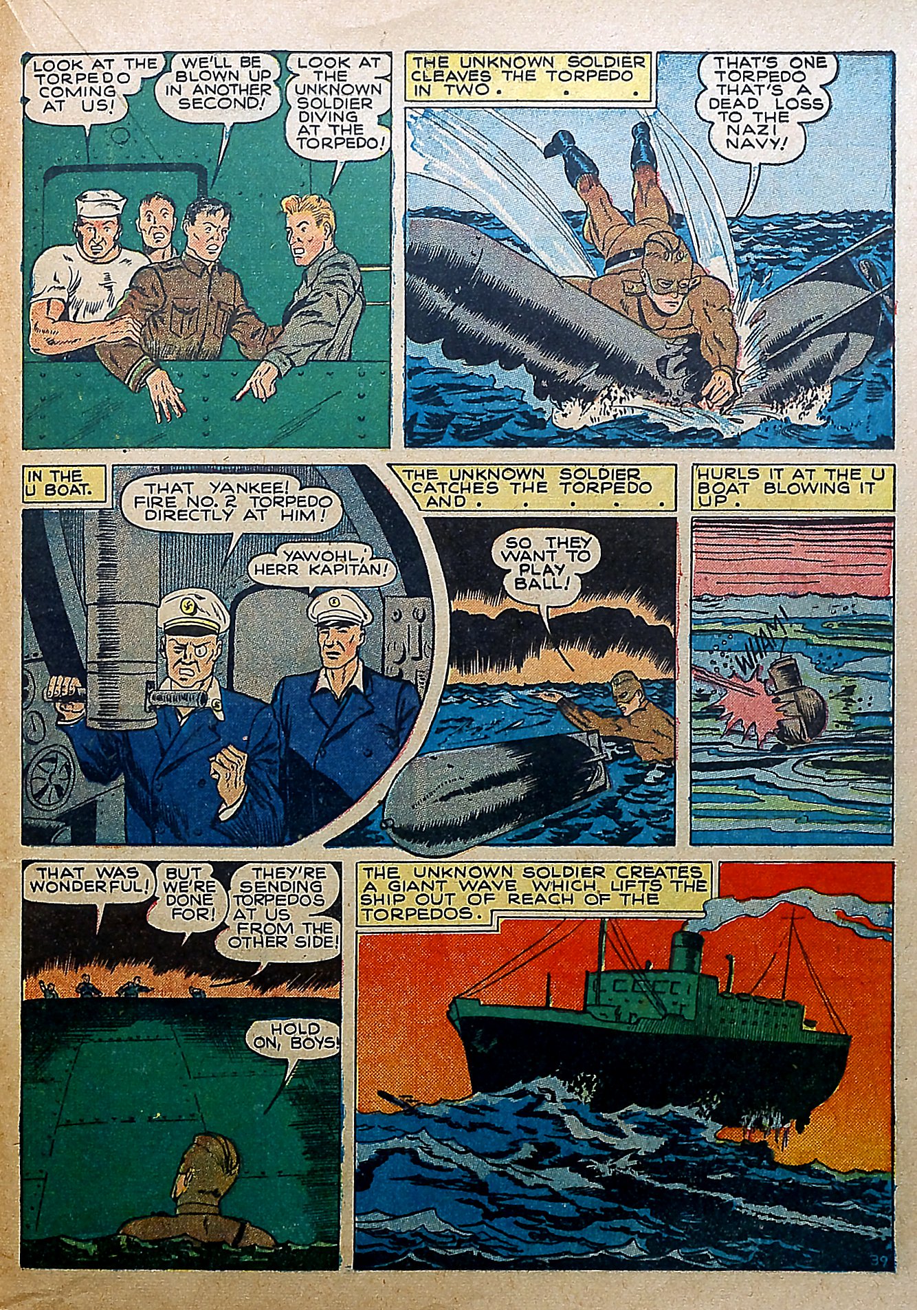 Read online Our Flag Comics comic -  Issue #5 - 36