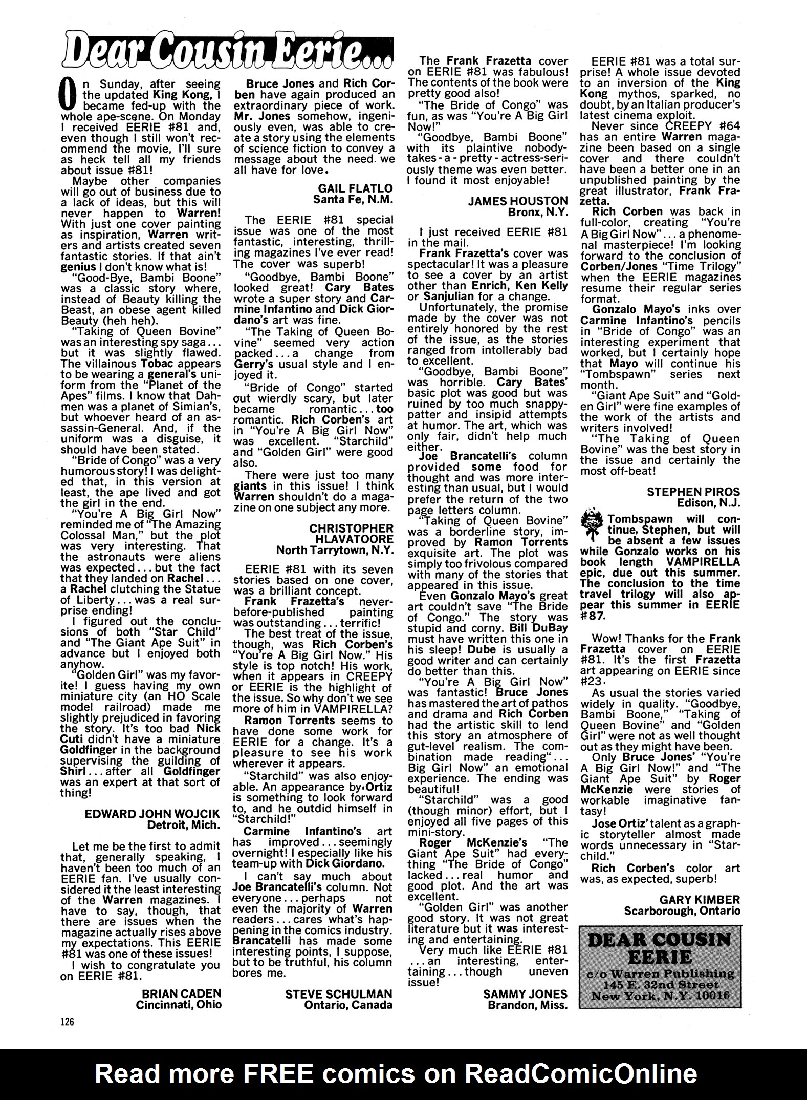 Read online Eerie Archives comic -  Issue # TPB 17 - 127